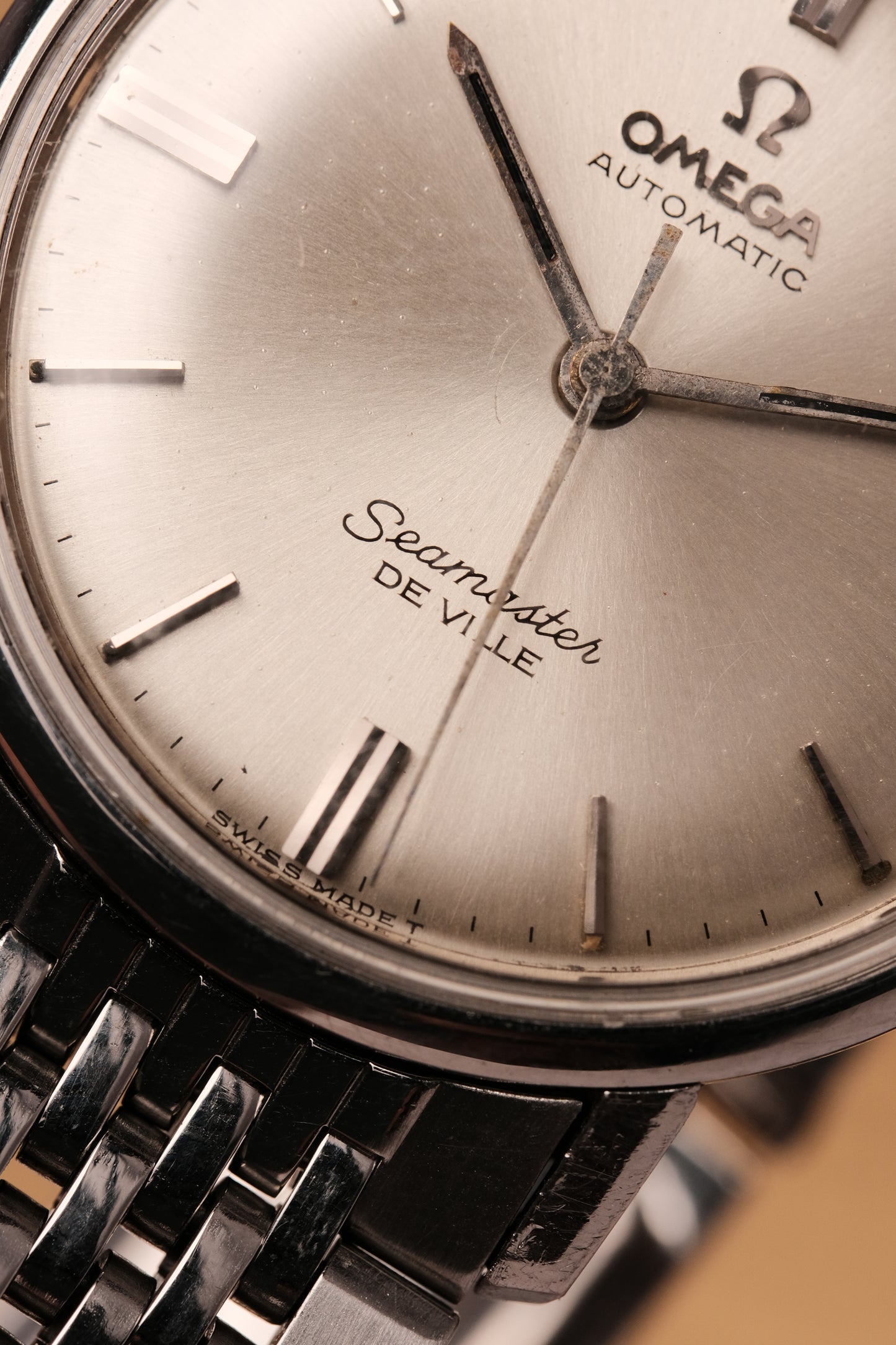 1964 Vintage Omega Seamaster De Ville Automatic Deep White Dial 165.020