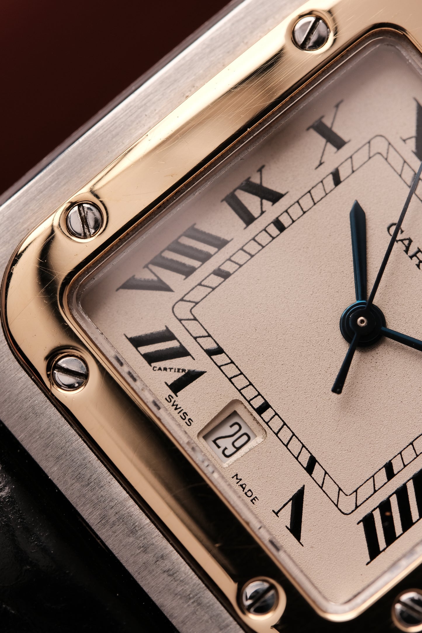 Cartier Santos Galbée Ref.187901 29x41mm Soft Curved Case