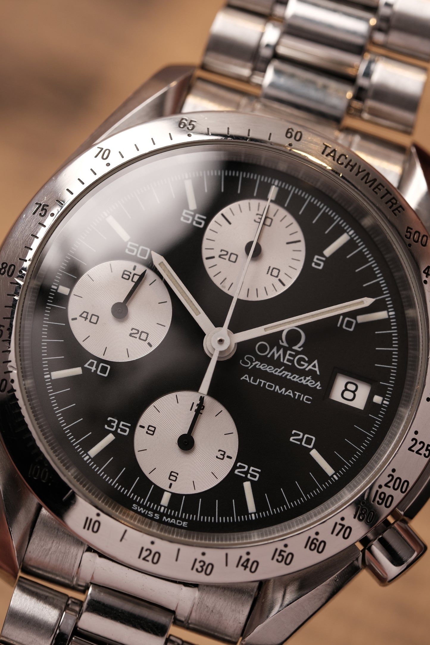 1998 Omega Speedmaster Reverse Panda Chronograph Automatic Date 3511.50 Cal. 1152