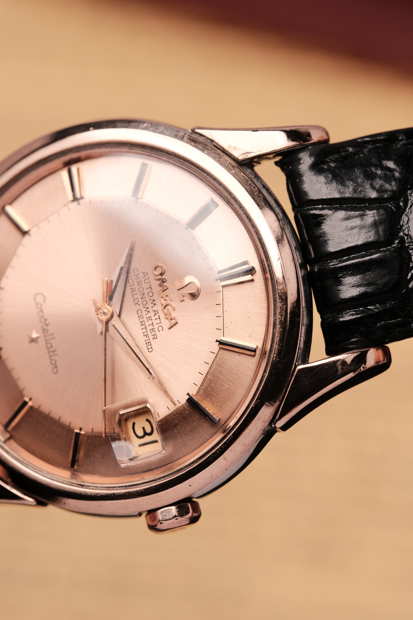 OMEGA CONSTELLATION PIE PAN Salmon Dial Rose Gold AUTOMATIC CHRONOMETER REF. 2943 3 SC