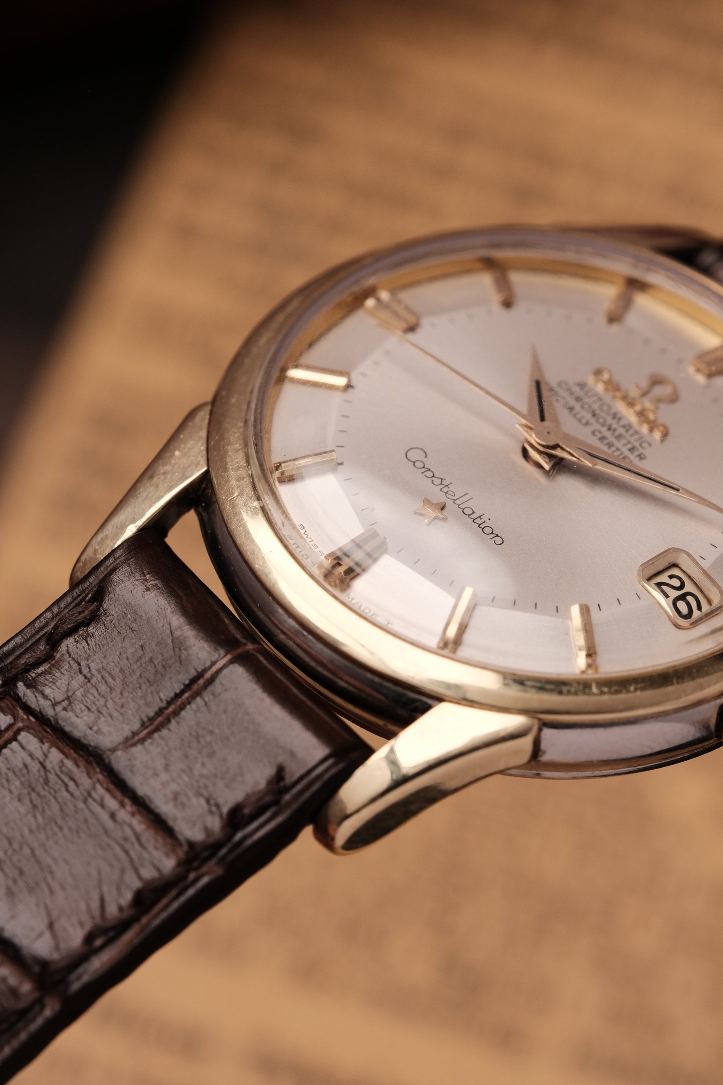 1959 Omega Constellation Pie Pan Gold Capped Dial REF. 14393-8- SC