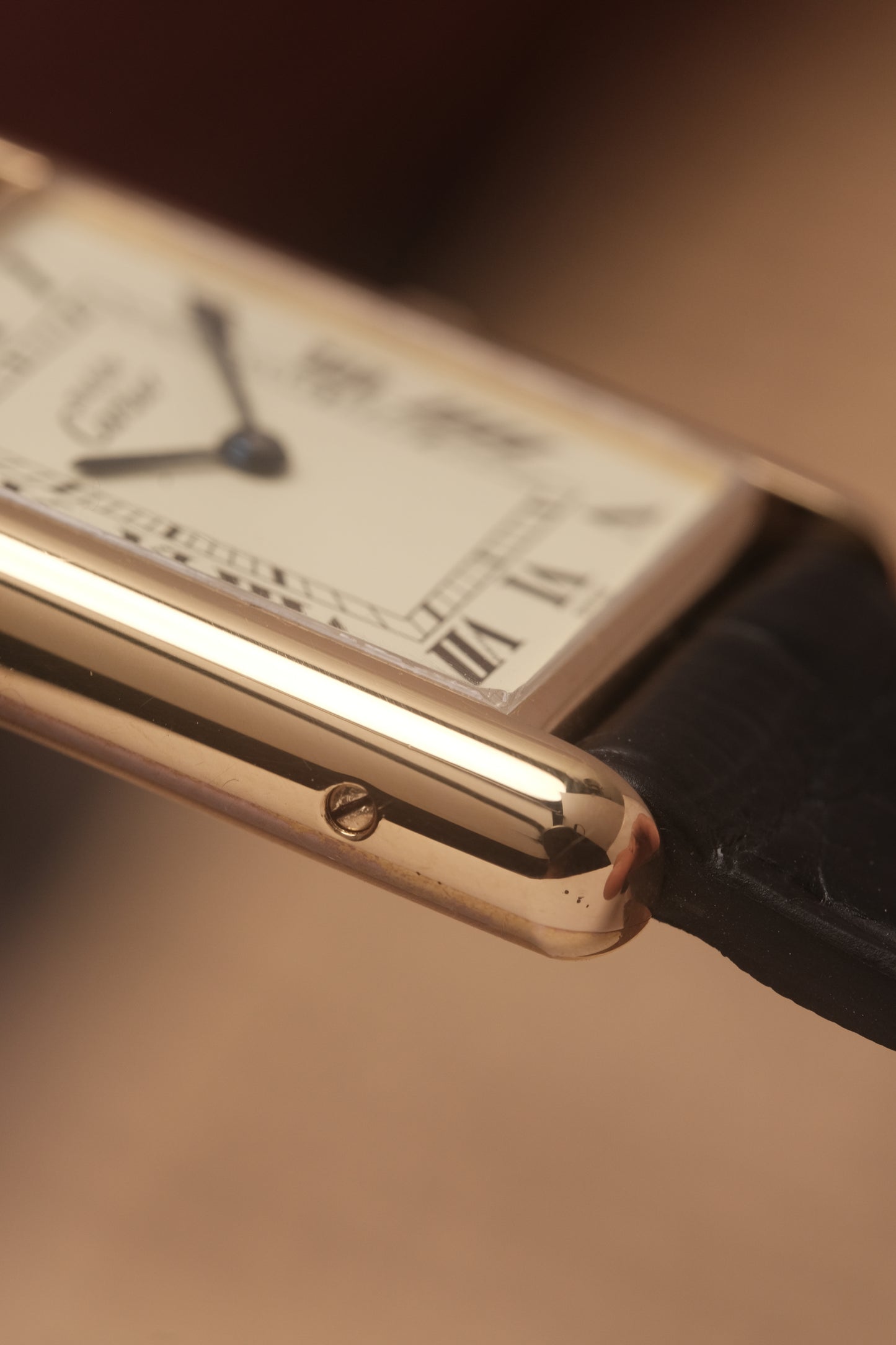 CARTIER MUST DE CARTIER TANK VERMEIL ROMAN DIAL REF. 681006