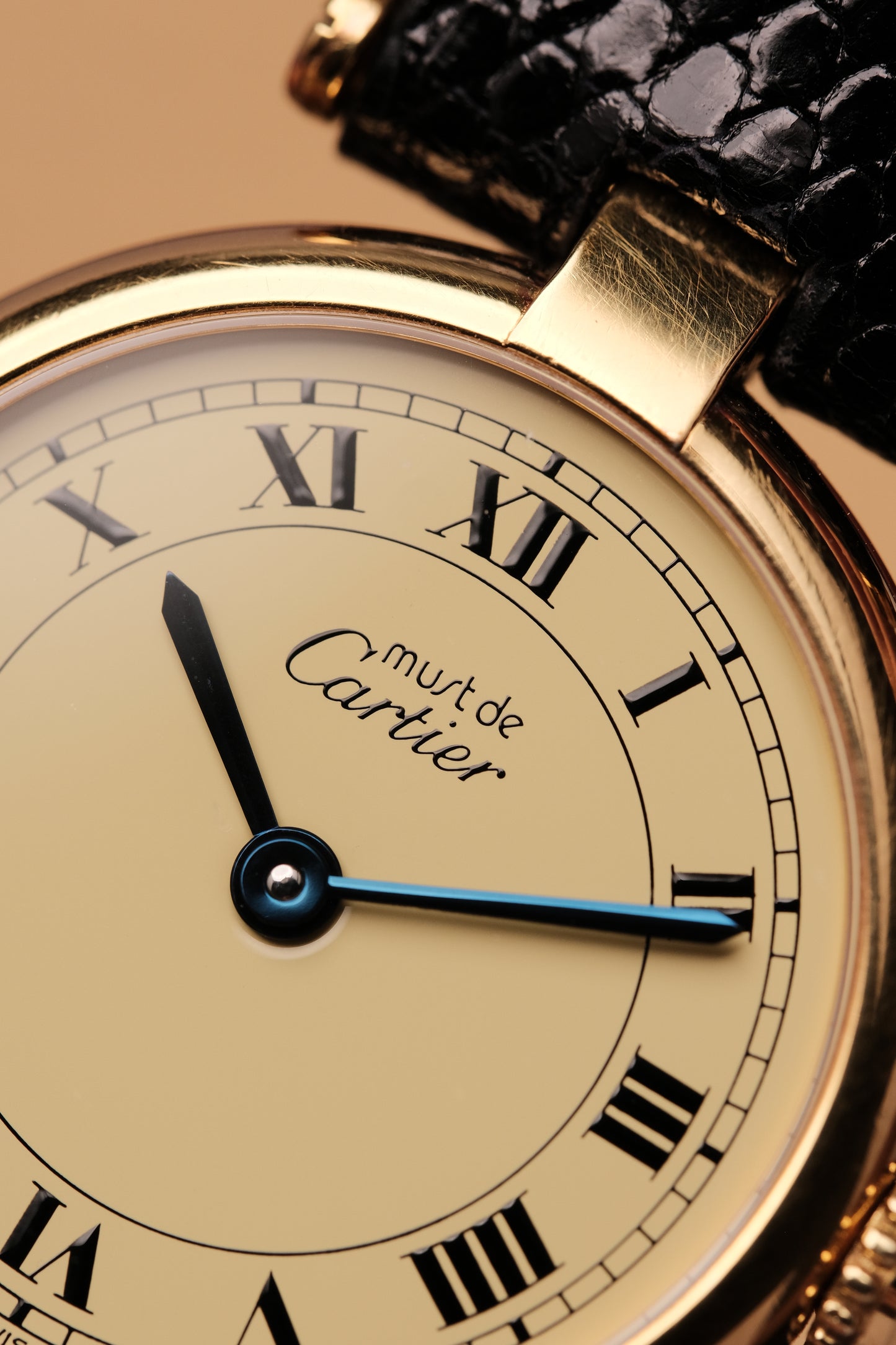 Ladies Cartier Must Vendome Vermeil 590004 ARGENT 925 Gold Plated 24MM