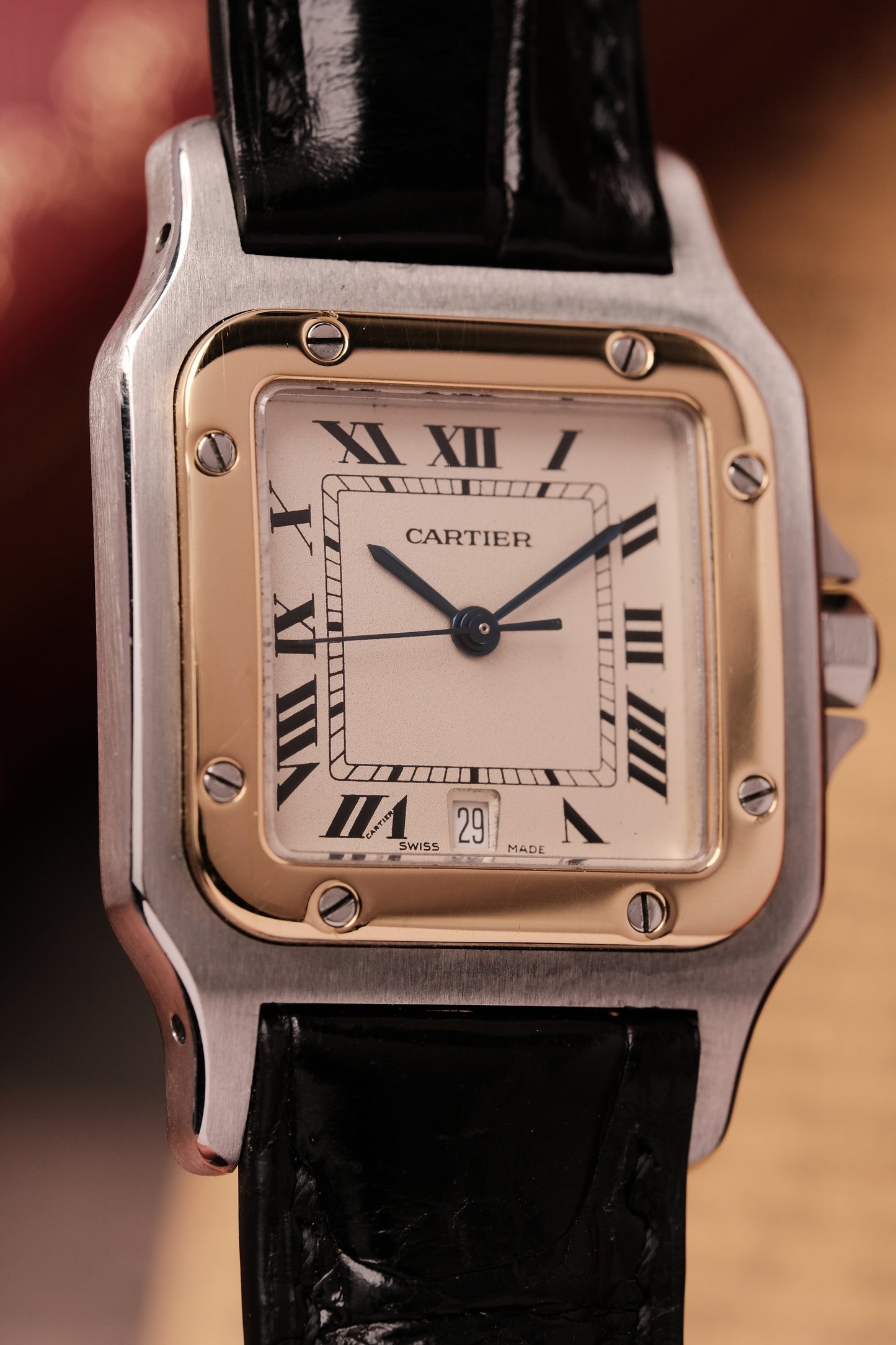 Cartier Santos Galbée Ref.187901 29x41mm Soft Curved Case