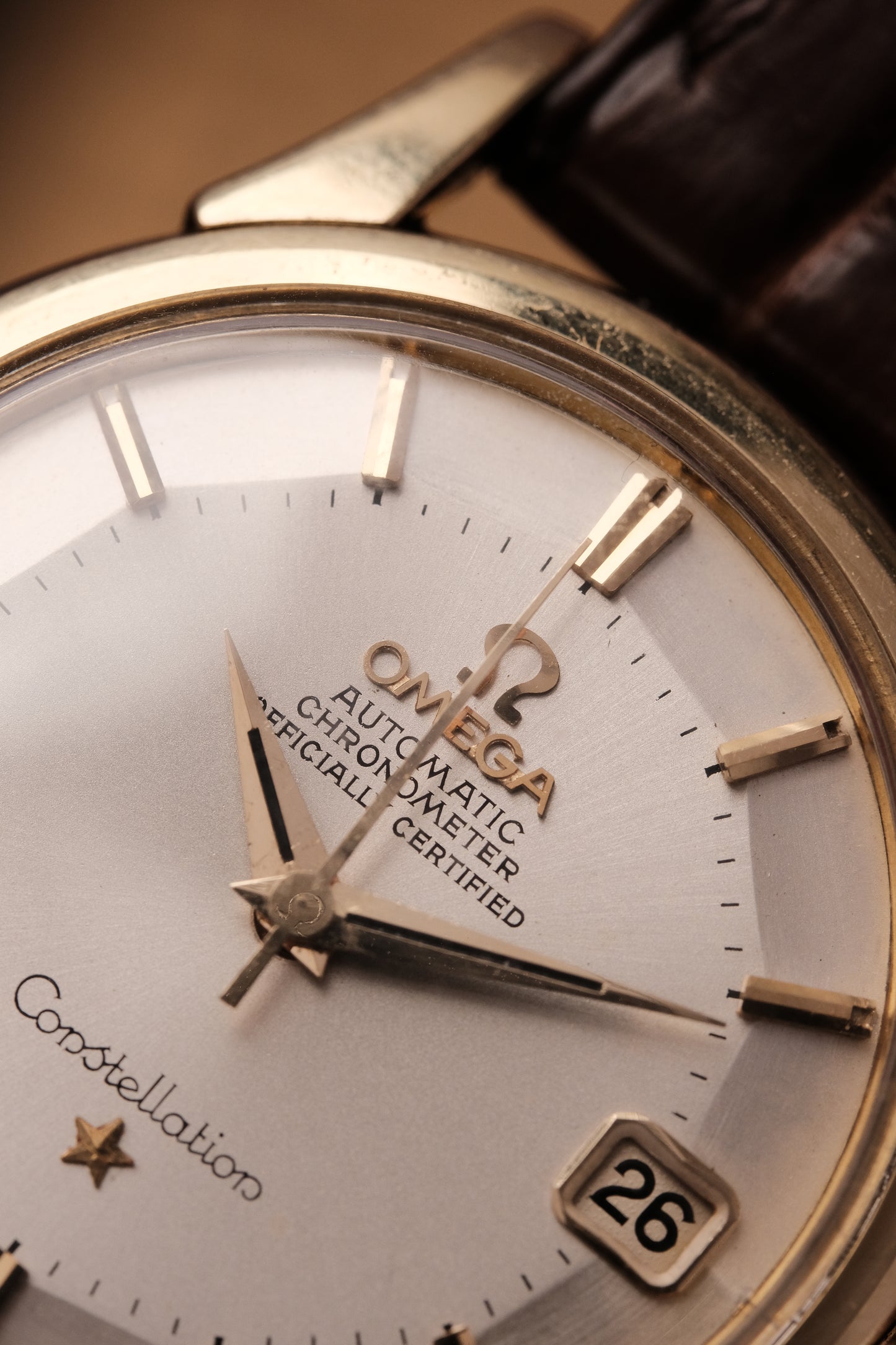 1959 Omega Constellation Pie Pan Gold Capped Dial REF. 14393-8- SC