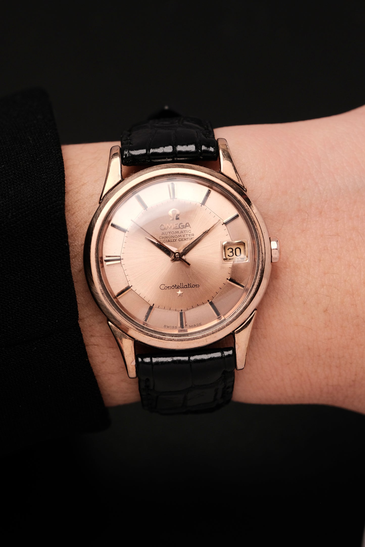 OMEGA CONSTELLATION PIE PAN Salmon Dial Rose Gold AUTOMATIC CHRONOMETER REF. 2943 3 SC