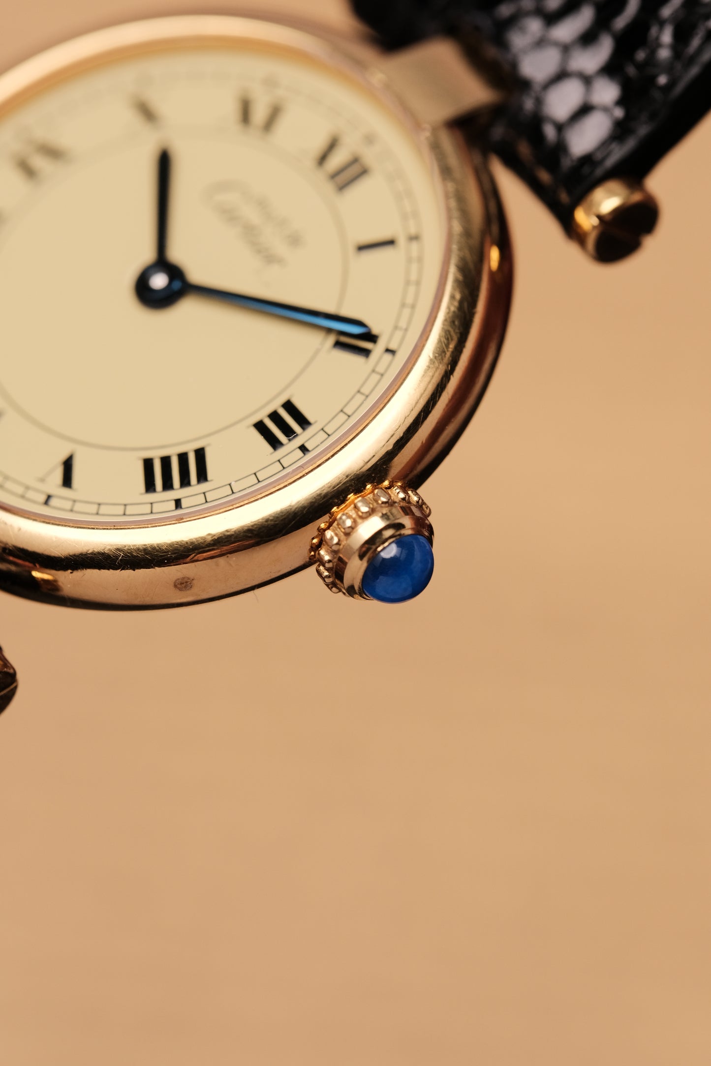 Ladies Cartier Must Vendome Vermeil 590004 ARGENT 925 Gold Plated 24MM