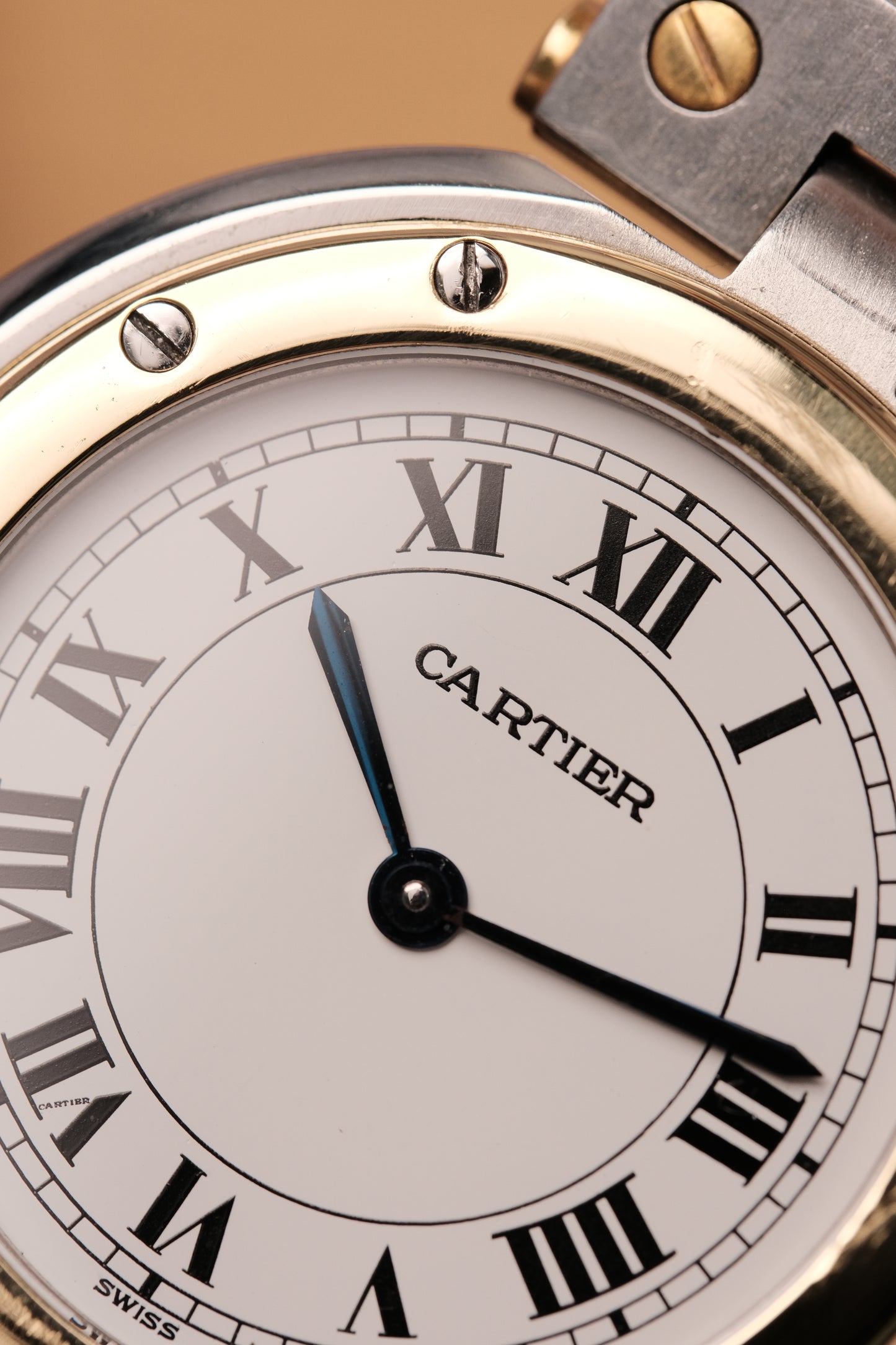 CARTIER SANTOS RONDE VENDOME 8191 18k Gold 33mm Quartz