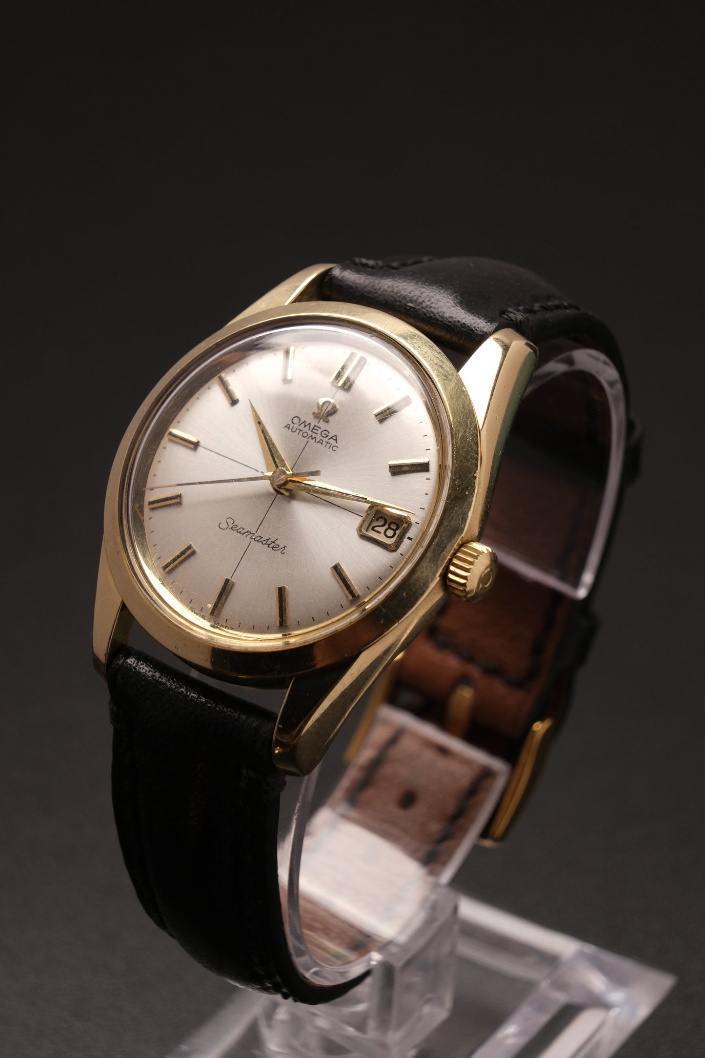 Vintage Omega Seamaster Automatic Gold Capped Cross hair dial 1960's