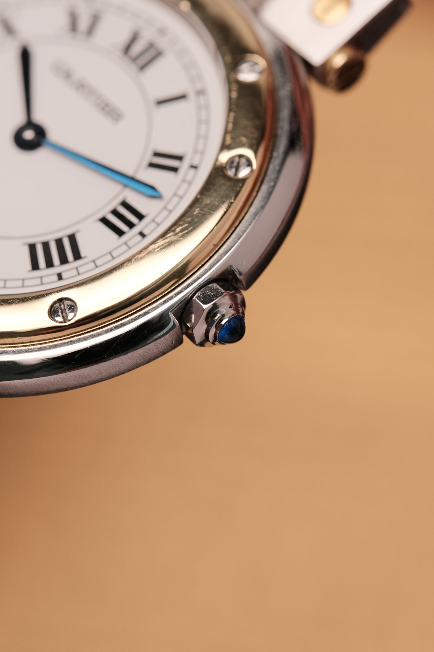 CARTIER SANTOS RONDE VENDOME 8191 18k Gold 33mm Quartz