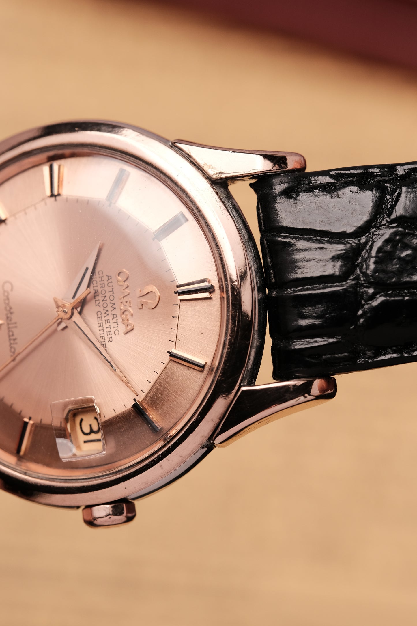 OMEGA CONSTELLATION PIE PAN Salmon Dial Rose Gold AUTOMATIC CHRONOMETER REF. 2943 3 SC