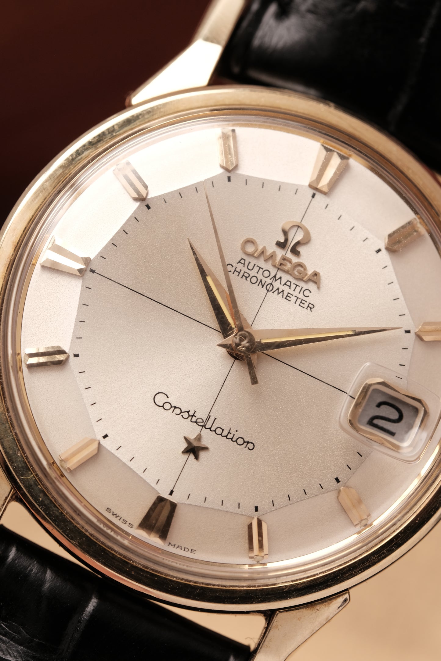 1963 OMEGA CONSTELLATION PIE PAN DOG LEG Cross Hair Dial AUTOMATIC CHRONOMETER REF. 168.005