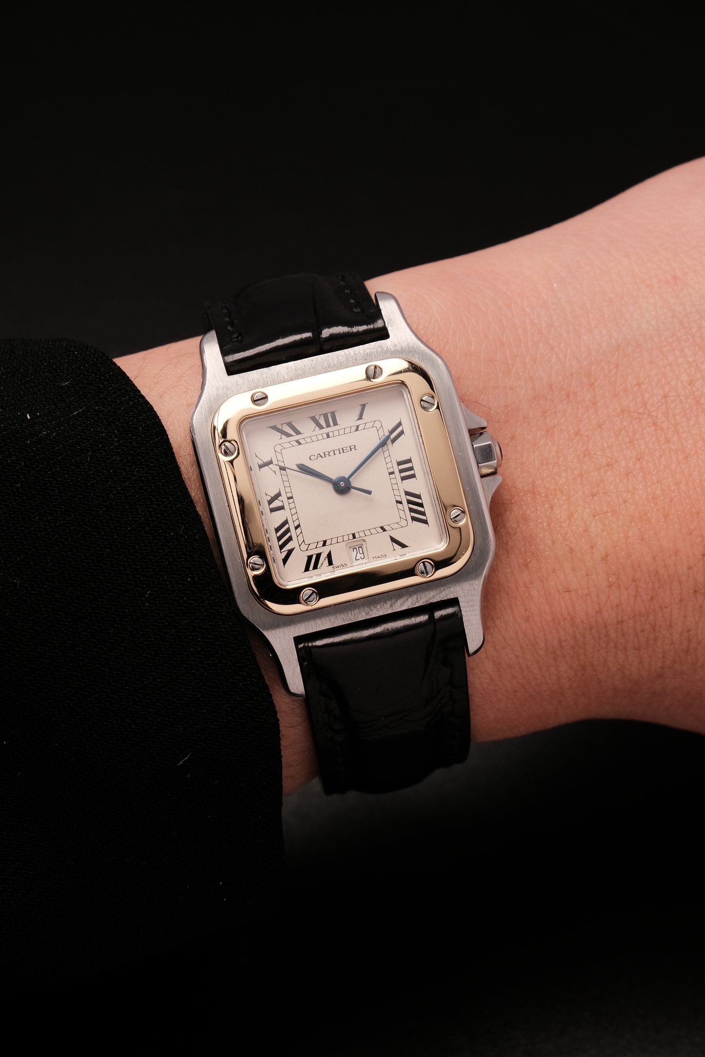Cartier Santos Galbée Ref.187901 29x41mm Soft Curved Case