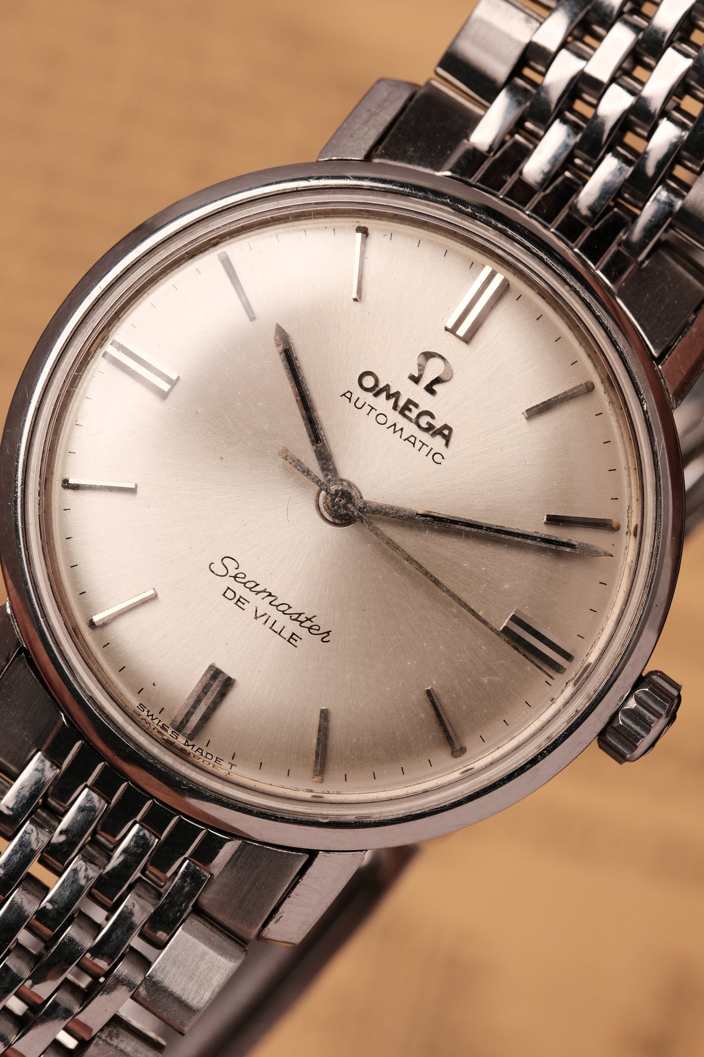 1964 Vintage Omega Seamaster De Ville Automatic Deep White Dial 165.020