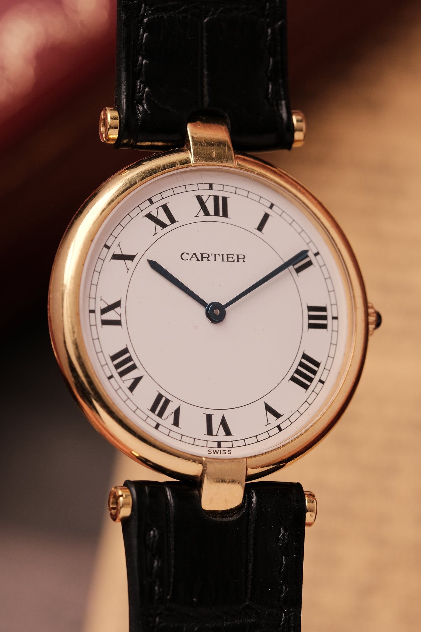 Cartier Vendome 881001 Paris Dial 18k Solid Yellow Gold 30mm 1990s