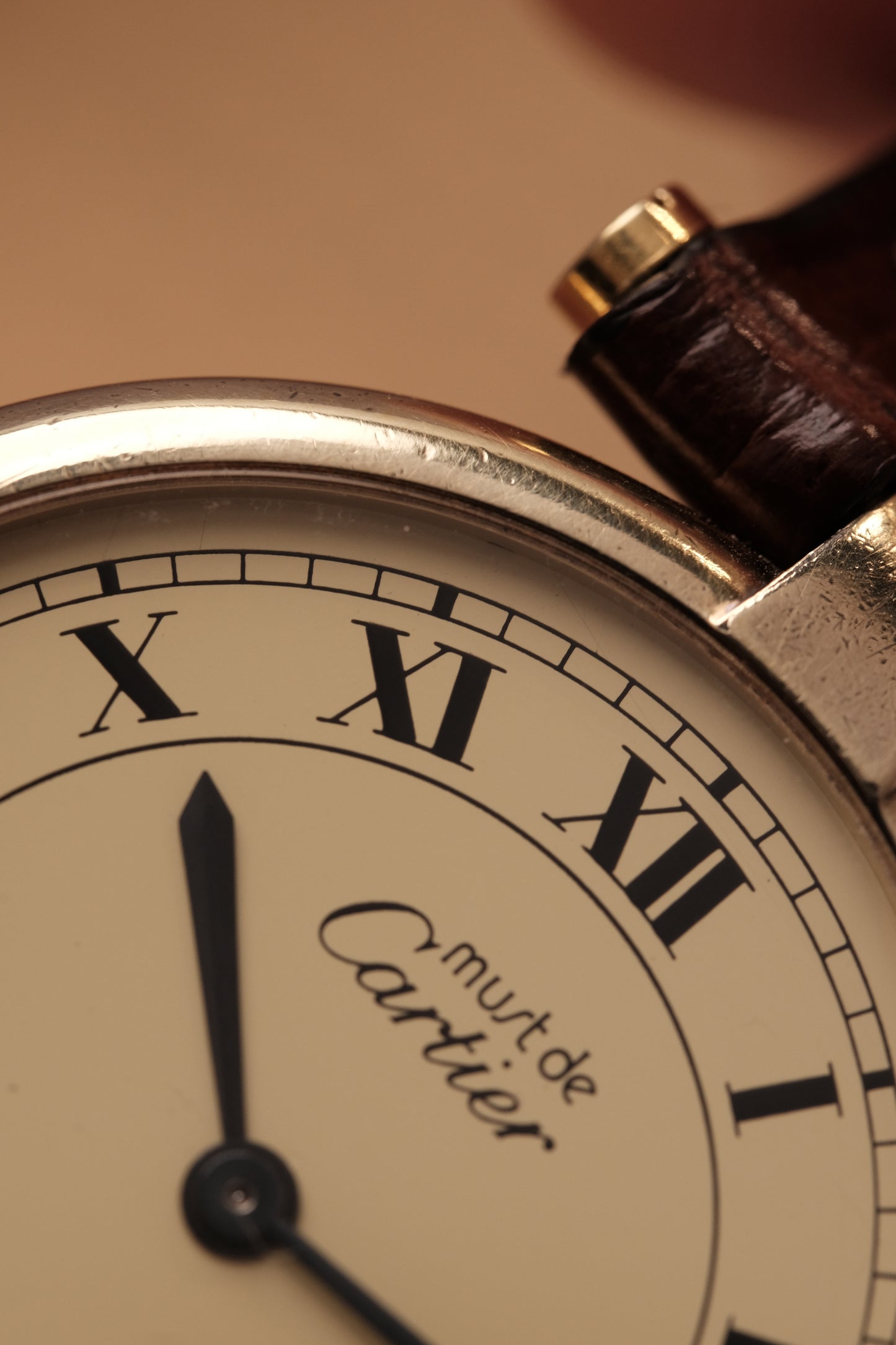 1990's Cartier Must Vendome LM Vermeil Quartz Gold Plated 30mm