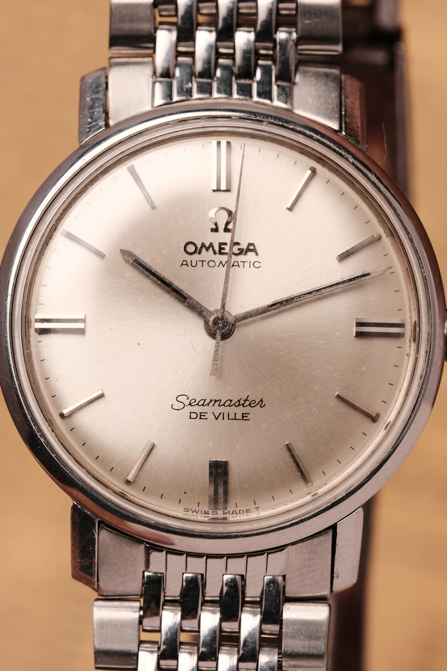 1964 Vintage Omega Seamaster De Ville Automatic Deep White Dial 165.020