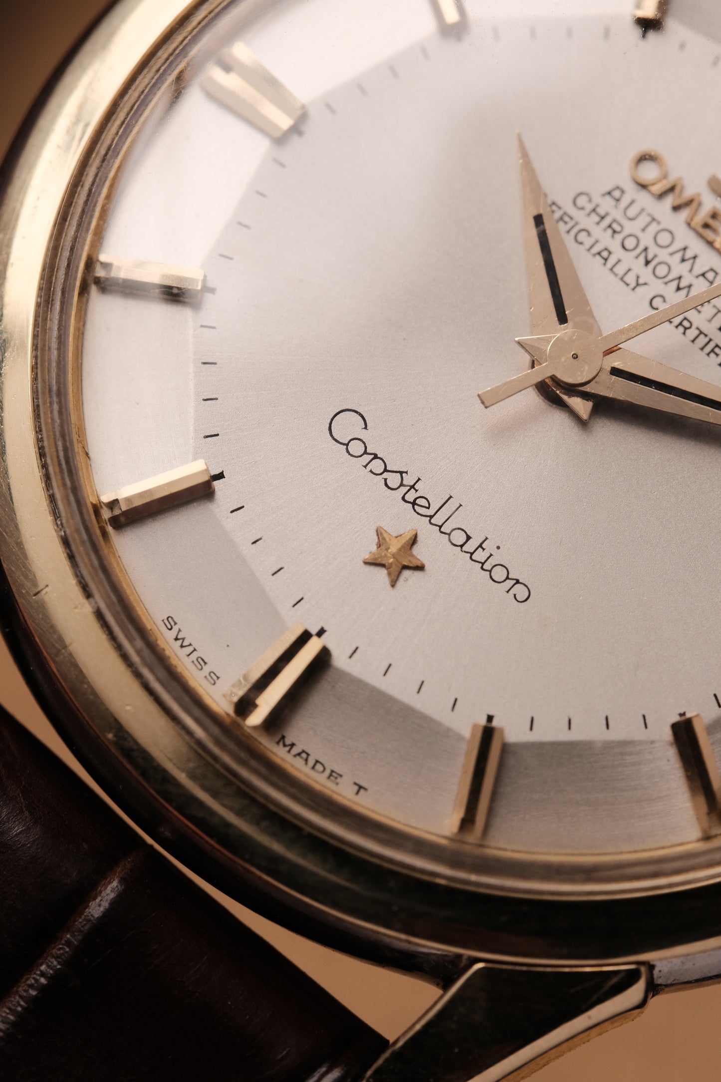 1959 Omega Constellation Pie Pan Gold Capped Dial REF. 14393-8- SC