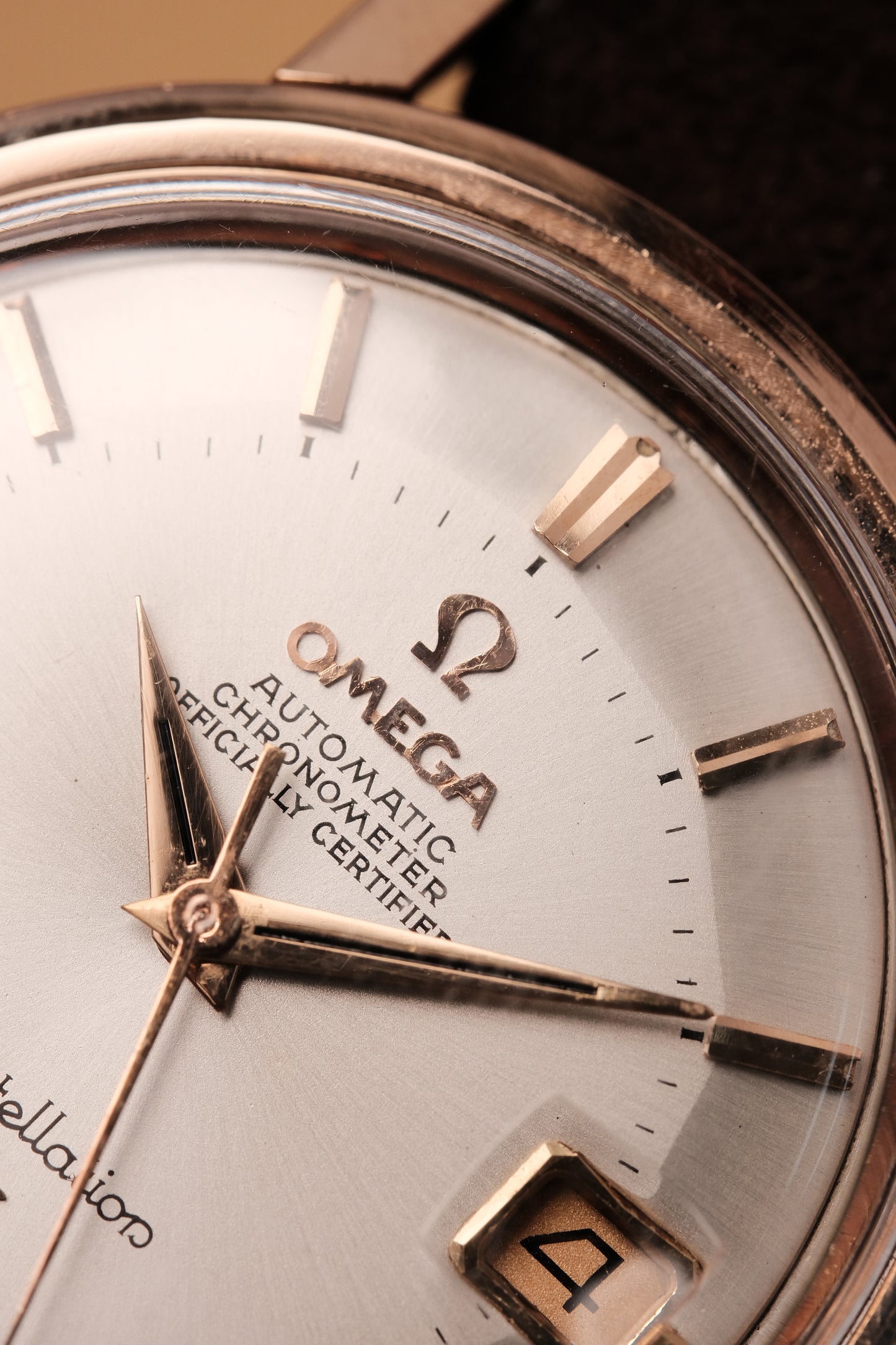 1966 OMEGA CONSTELLATION PIE PAN White Dial Rose Gold AUTOMATIC CHRONOMETER REF. 168.004