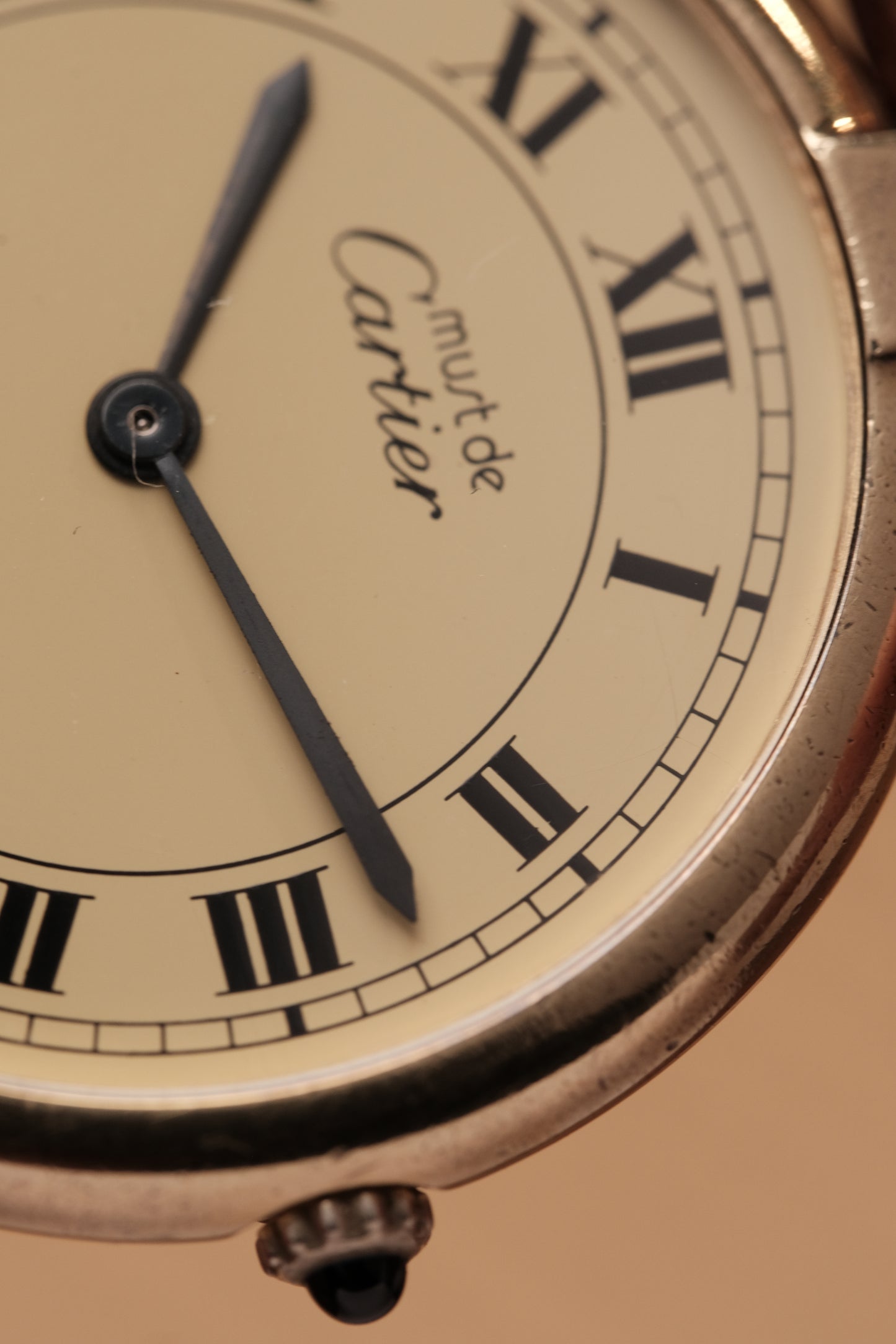 1990's Cartier Must Vendome LM Vermeil Quartz Gold Plated 30mm