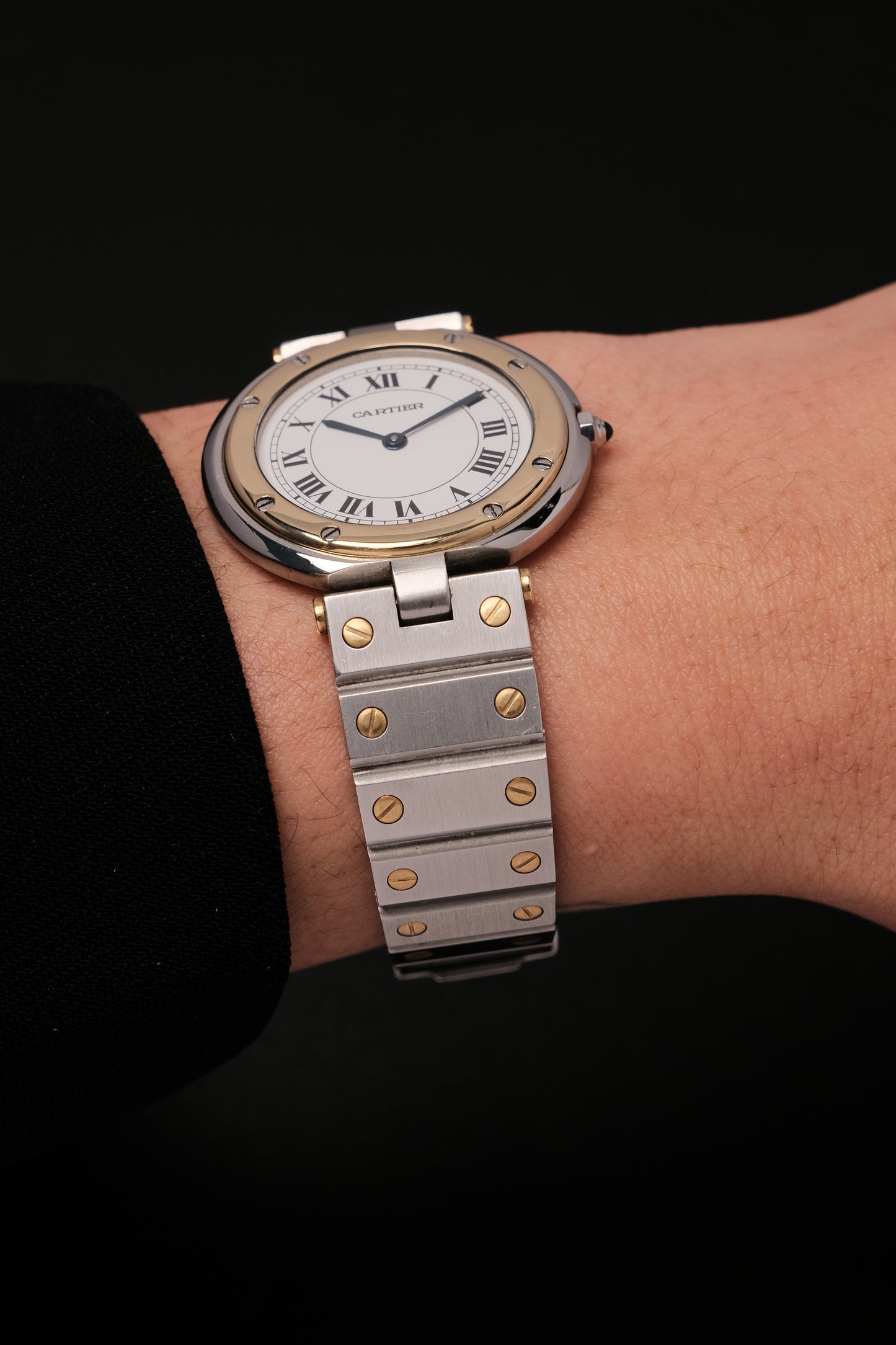 CARTIER SANTOS RONDE VENDOME 8191 18k Gold 33mm Quartz