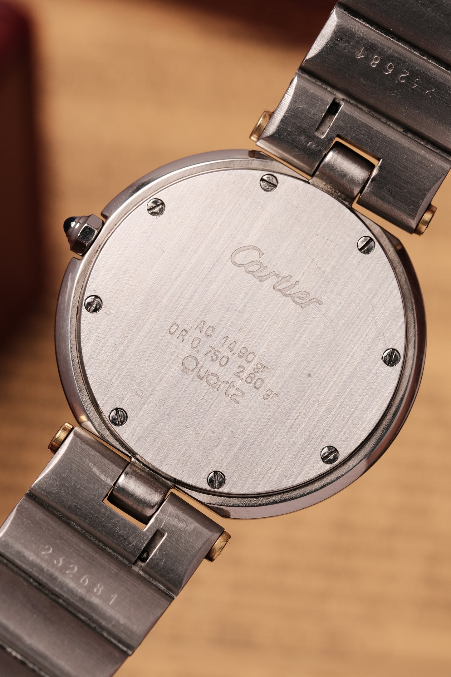 CARTIER SANTOS RONDE VENDOME 8191 18k Gold 33mm Quartz