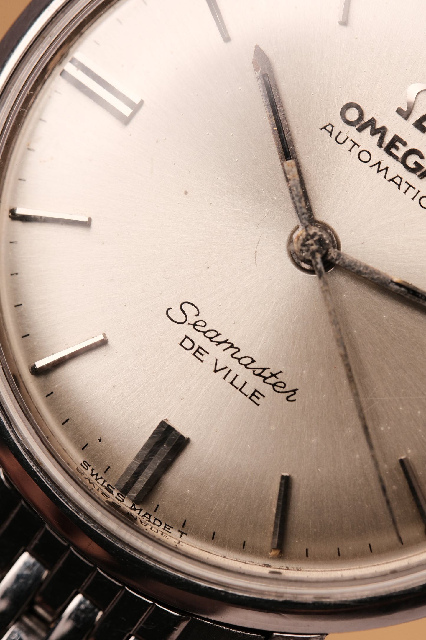 1964 Vintage Omega Seamaster De Ville Automatic Deep White Dial 165.020