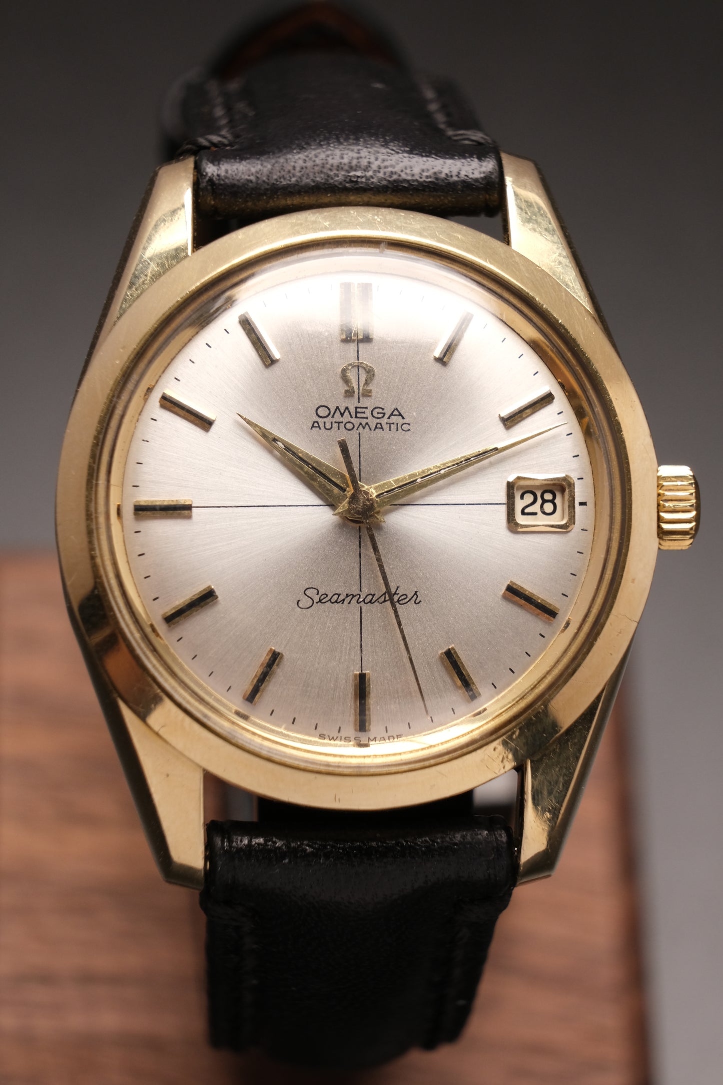Vintage Omega Seamaster Automatic Gold Capped Cross hair dial 1960's