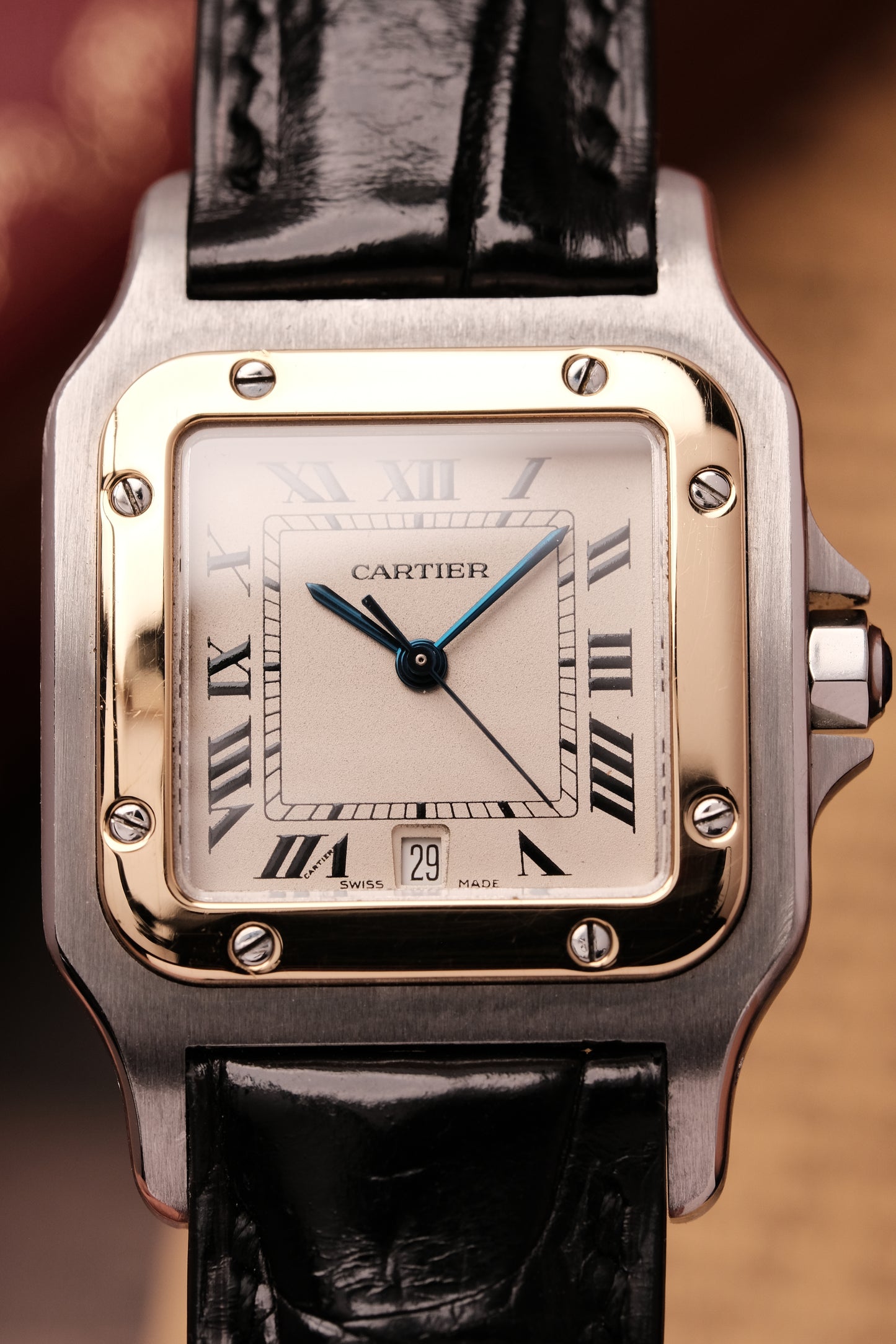 Cartier Santos Galbée Ref.187901 29x41mm Soft Curved Case