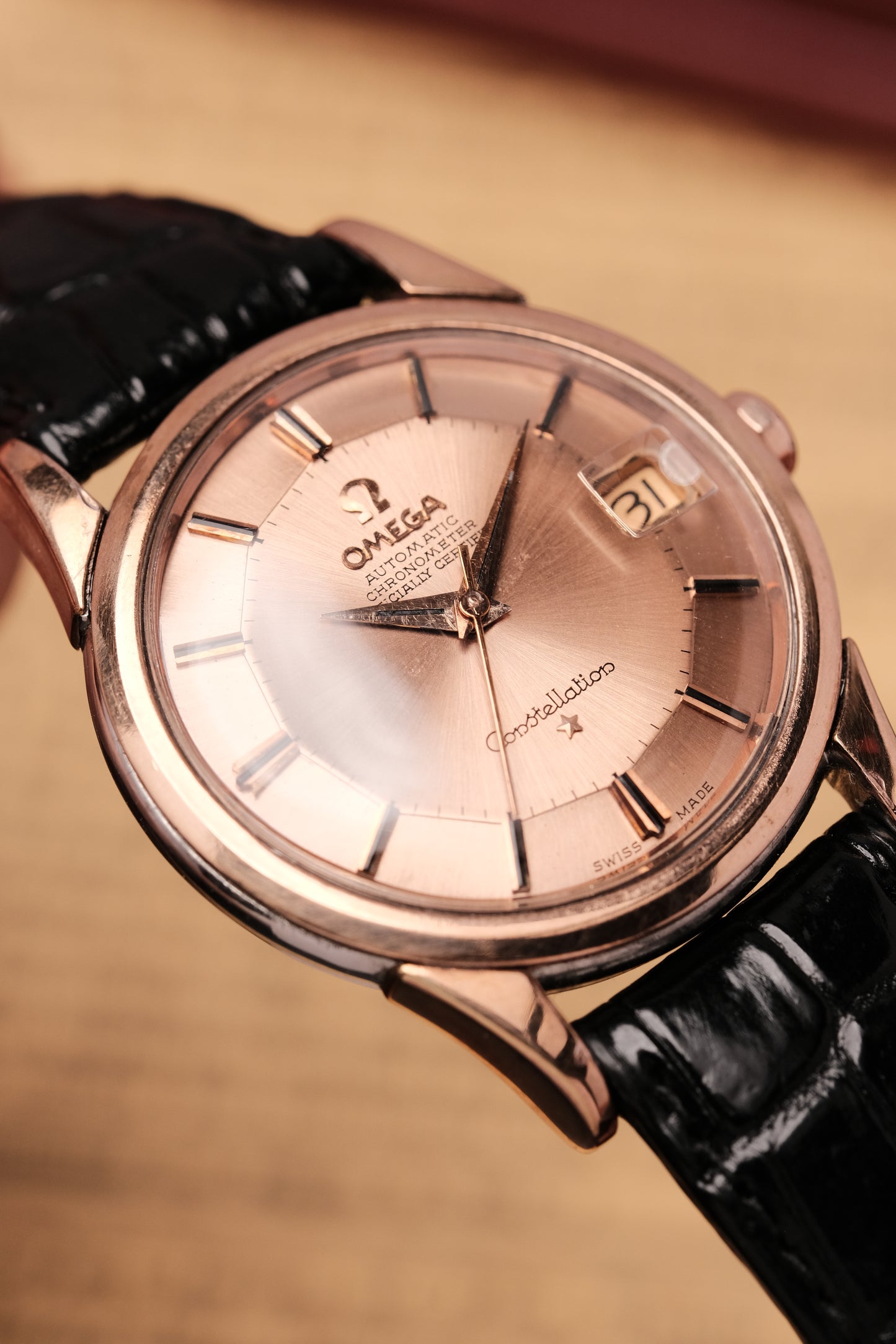 OMEGA CONSTELLATION PIE PAN Salmon Dial Rose Gold AUTOMATIC CHRONOMETER REF. 2943 3 SC