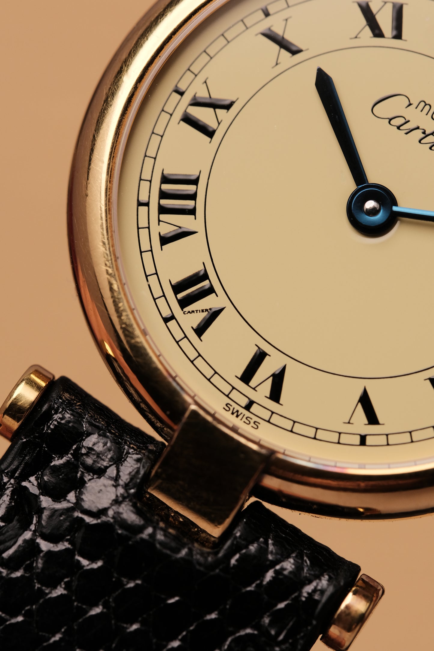 Ladies Cartier Must Vendome Vermeil 590004 ARGENT 925 Gold Plated 24MM