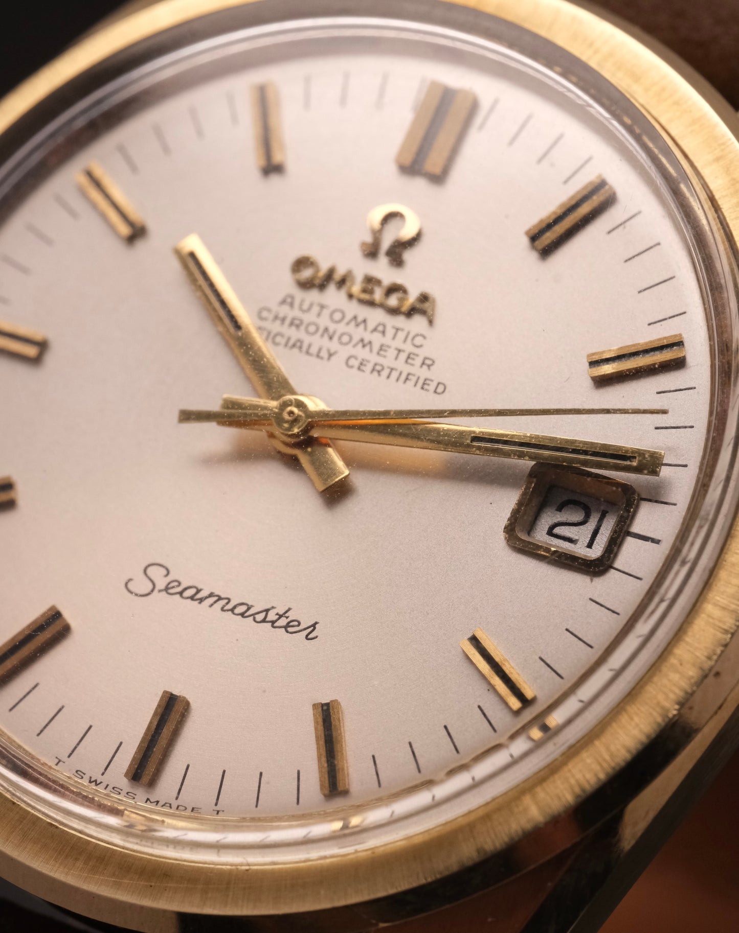 1960's Vintage Omega Seamaster Chronometer Automatic 168.022 Gold Capped Cal.564