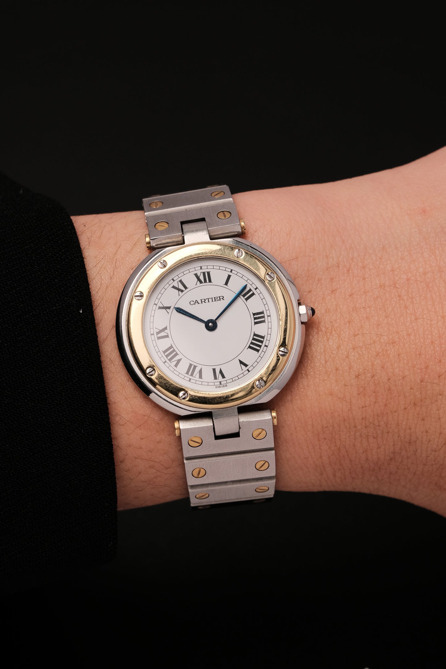 CARTIER SANTOS RONDE VENDOME 8191 18k Gold 33mm Quartz