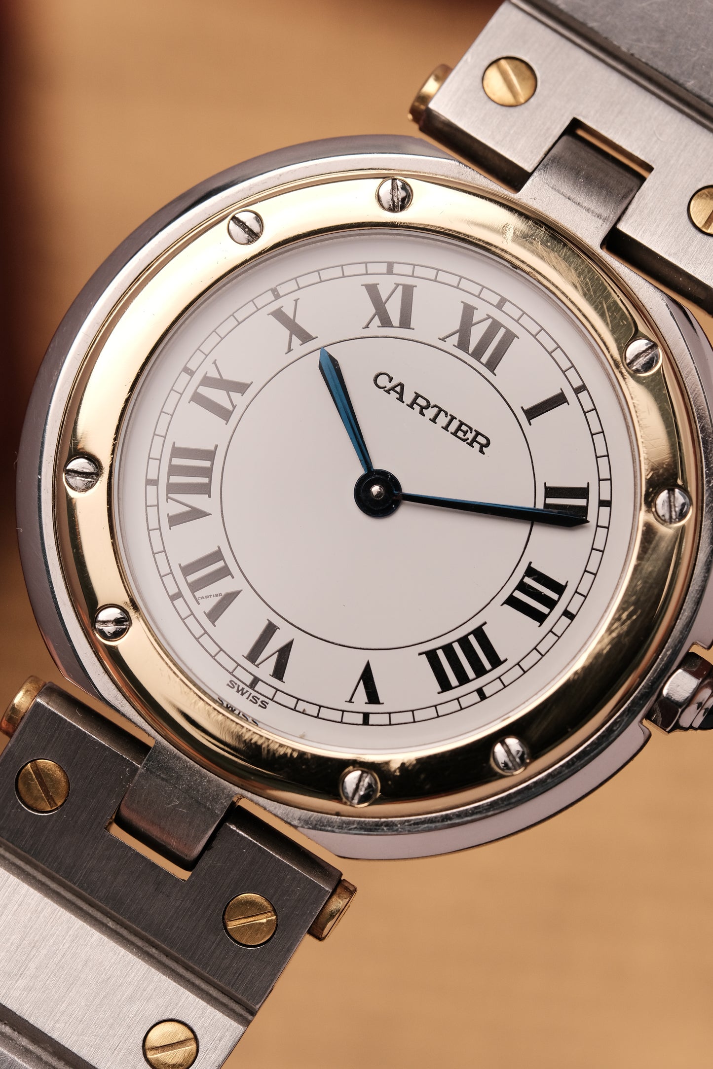 CARTIER SANTOS RONDE VENDOME 8191 18k Gold 33mm Quartz