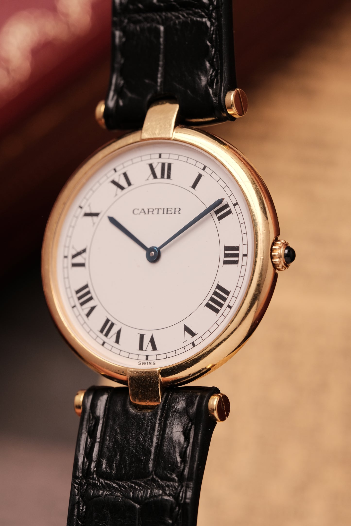 Cartier Vendome 881001 Paris Dial 18k Solid Yellow Gold 30mm 1990s