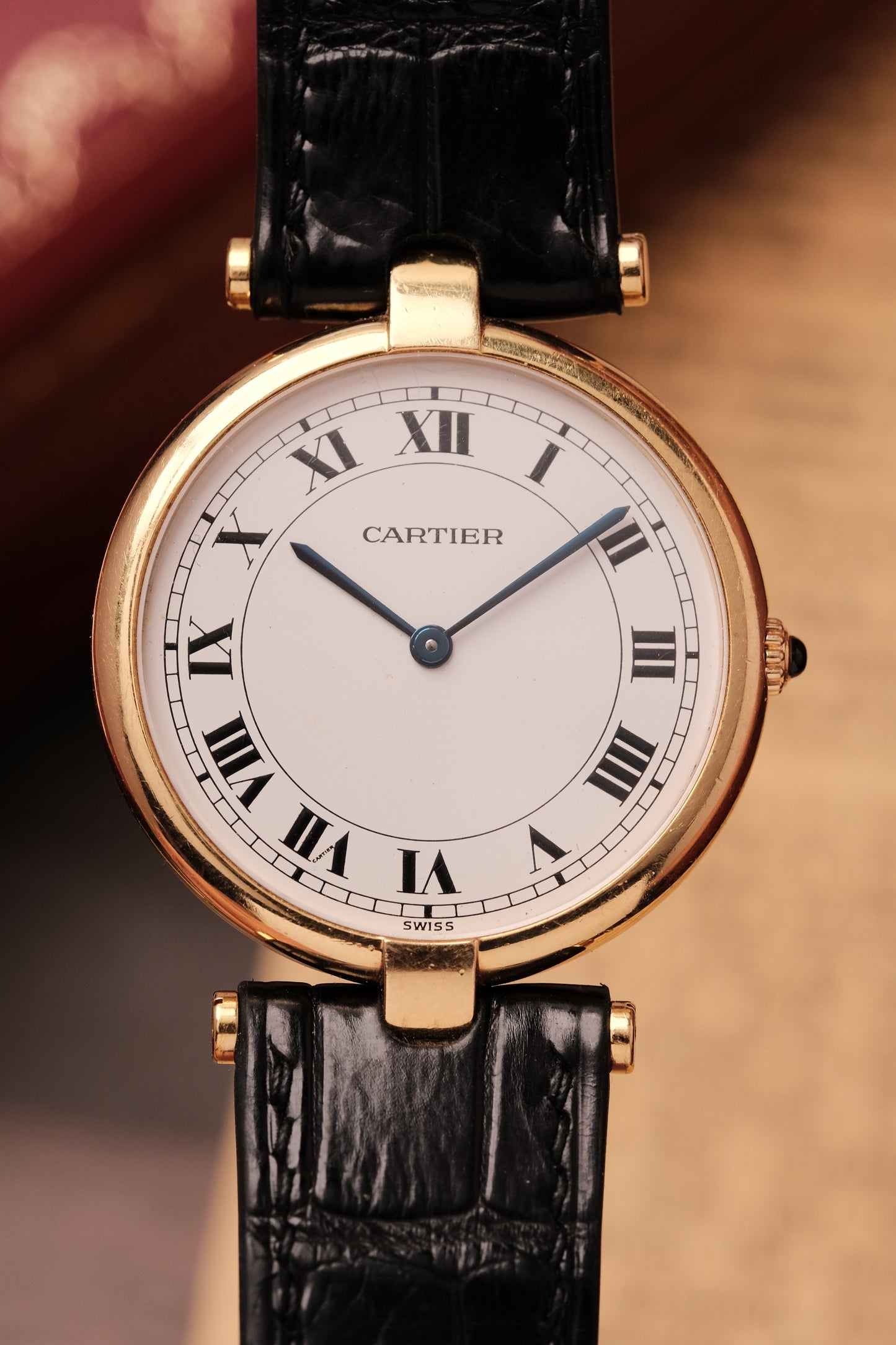 Cartier Vendome 881001 Paris Dial 18k Solid Yellow Gold 30mm 1990s