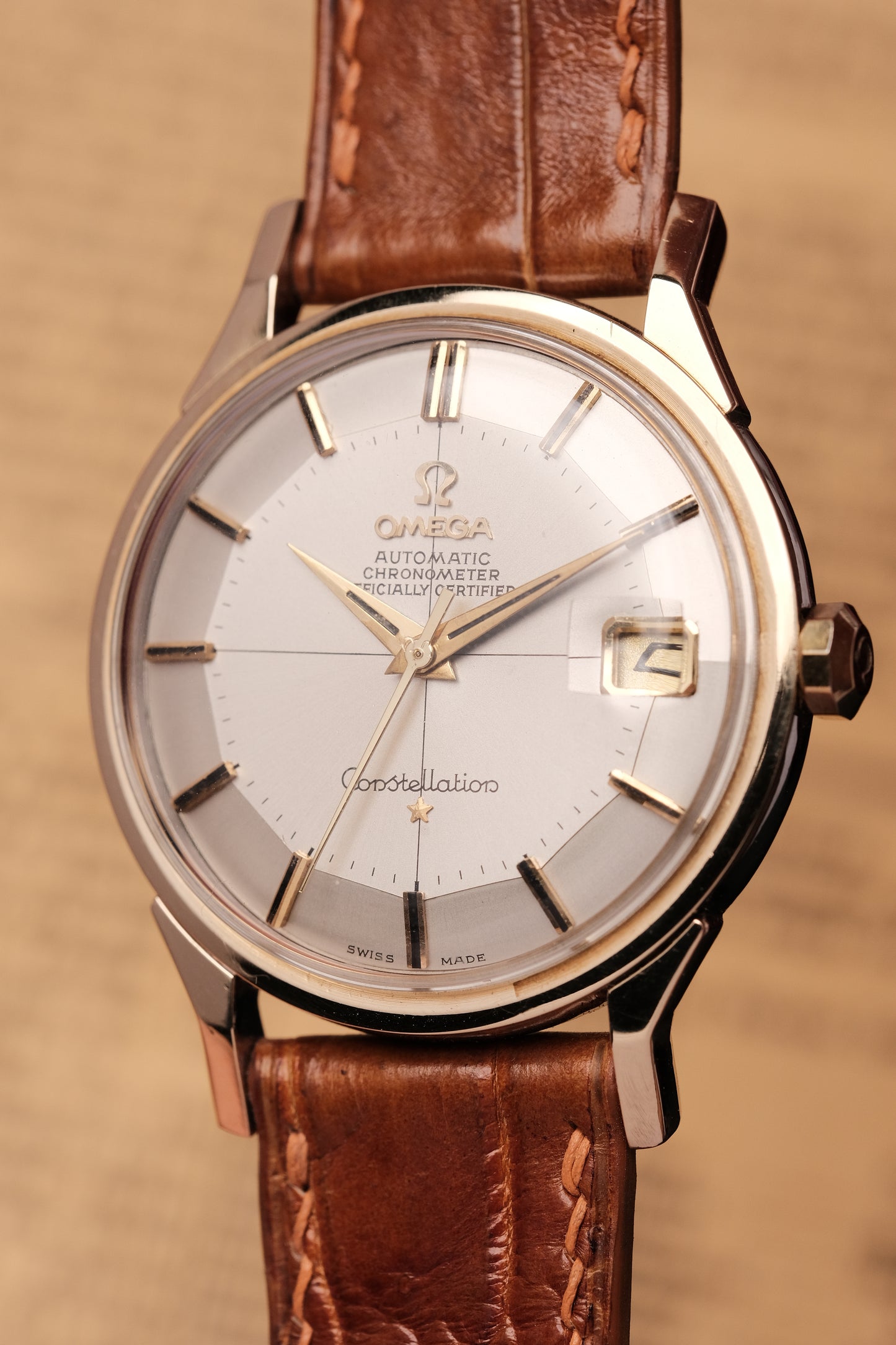 1967 OMEGA CONSTELLATION PIE PAN DOG LEG Cross Hair Dial AUTOMATIC CHRONOMETER REF. 168.005