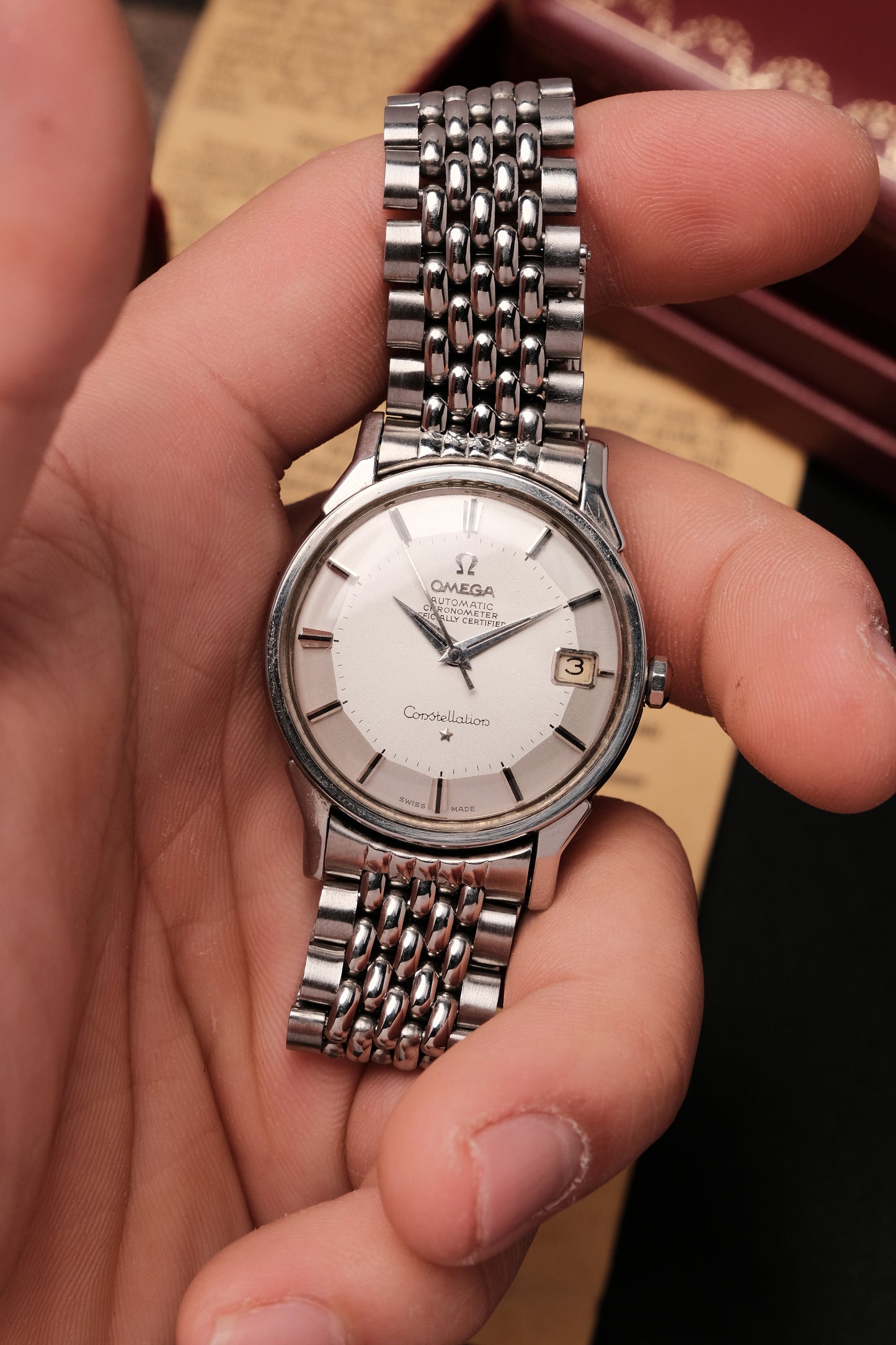 1966 Omega Constellation Pie Pan Chronometer Automatic Ref. 168.005 34mm Stainless Steel