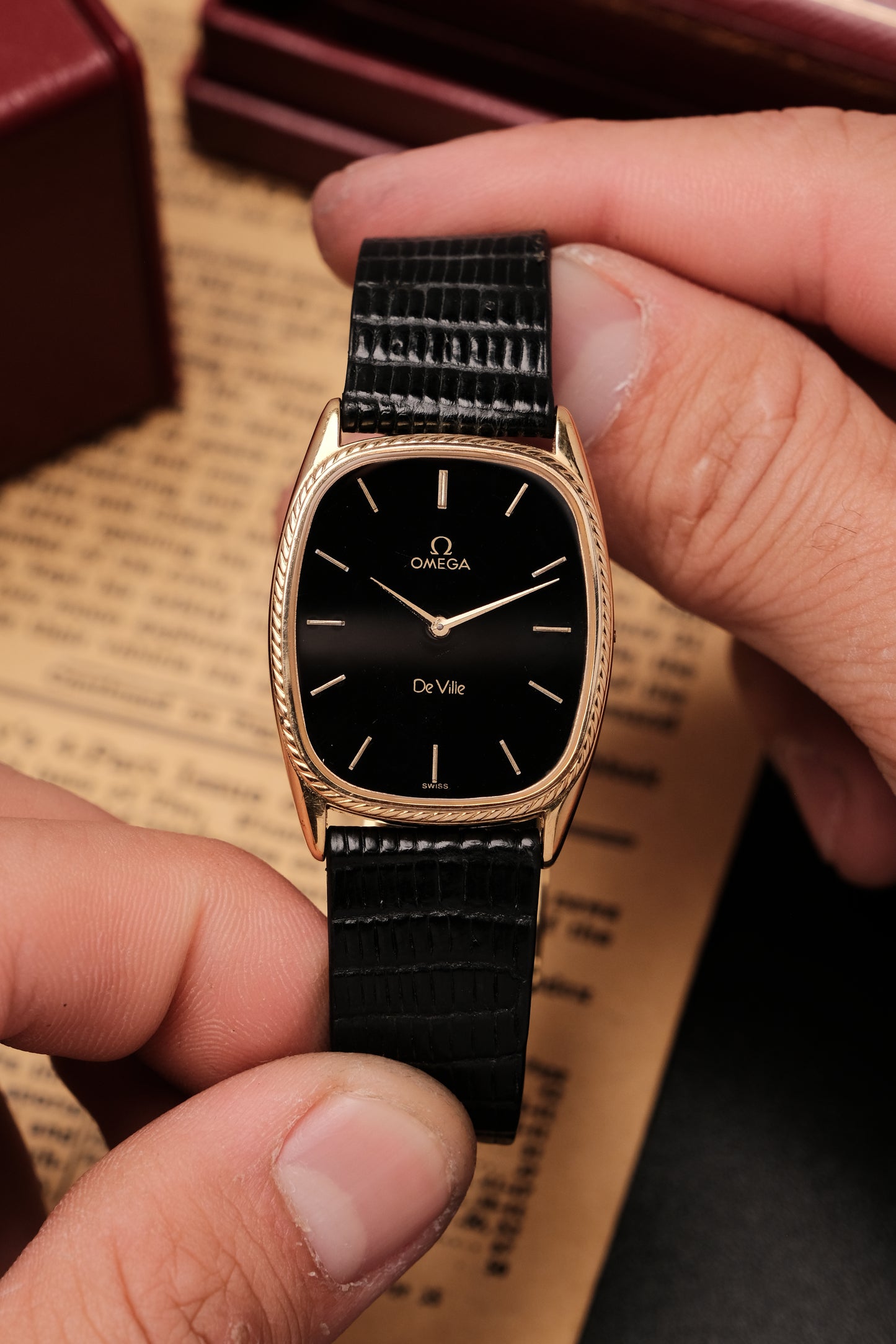 Vintage Omega De Ville Ellipse Quartz Gold Plated Ref 191 0168 Cal 1365