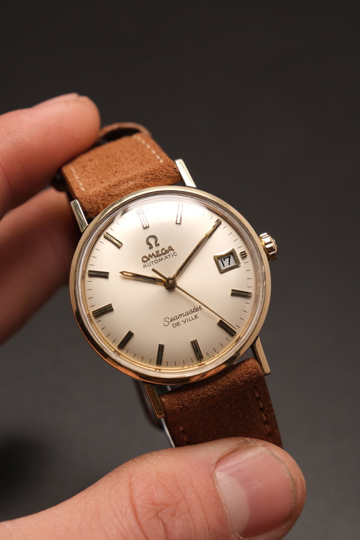 1960s Vintage OMEGA Seamaster De Ville LL6287-1 14k Gold Filled