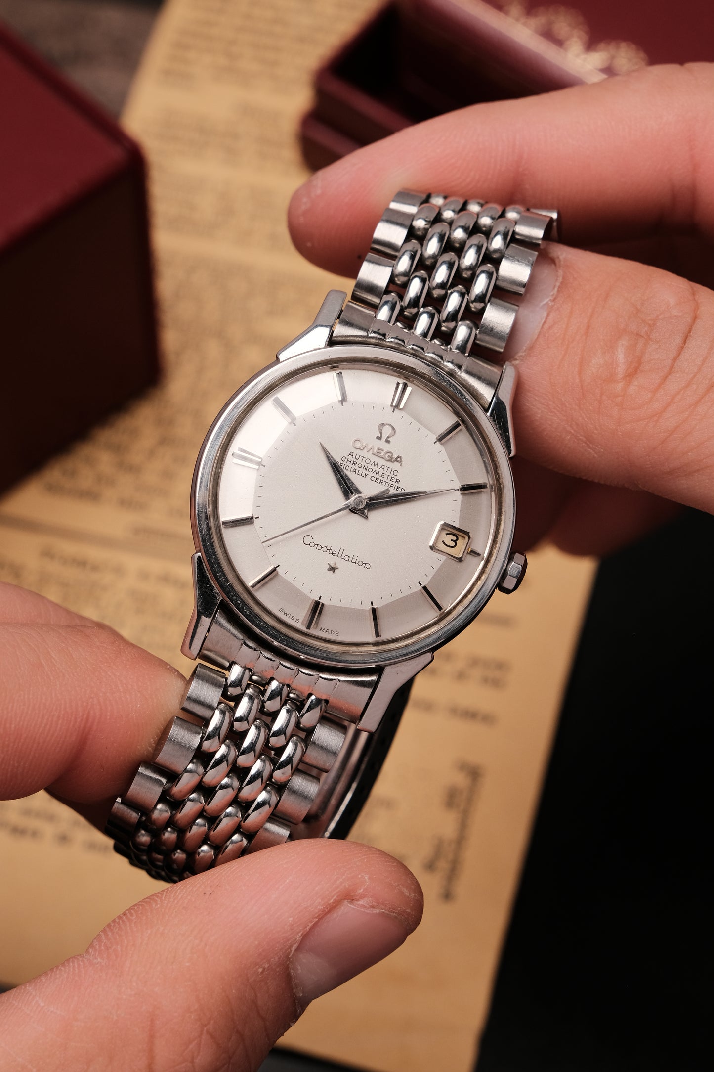 1966 Omega Constellation Pie Pan Chronometer Automatic Ref. 168.005 34mm Stainless Steel