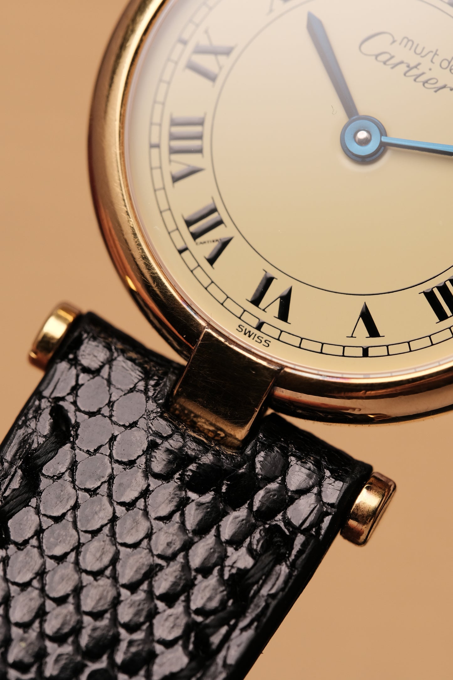 Ladies Cartier Must Vendome Vermeil 590004 ARGENT 925 Gold Plated 24MM