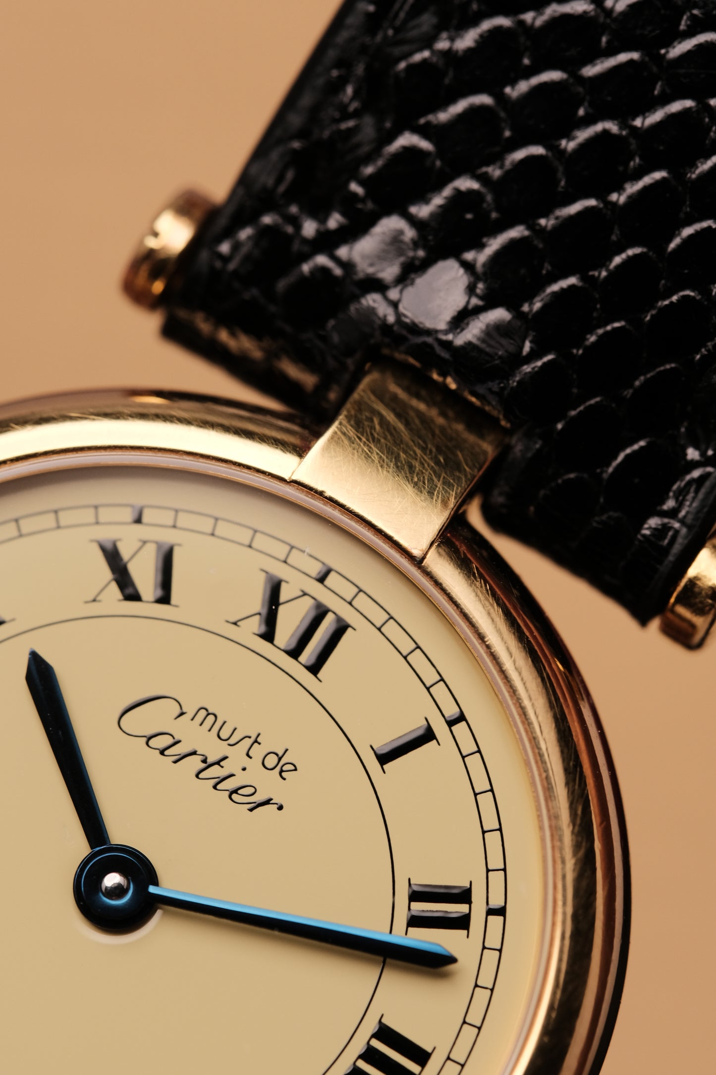 Ladies Cartier Must Vendome Vermeil 590004 ARGENT 925 Gold Plated 24MM