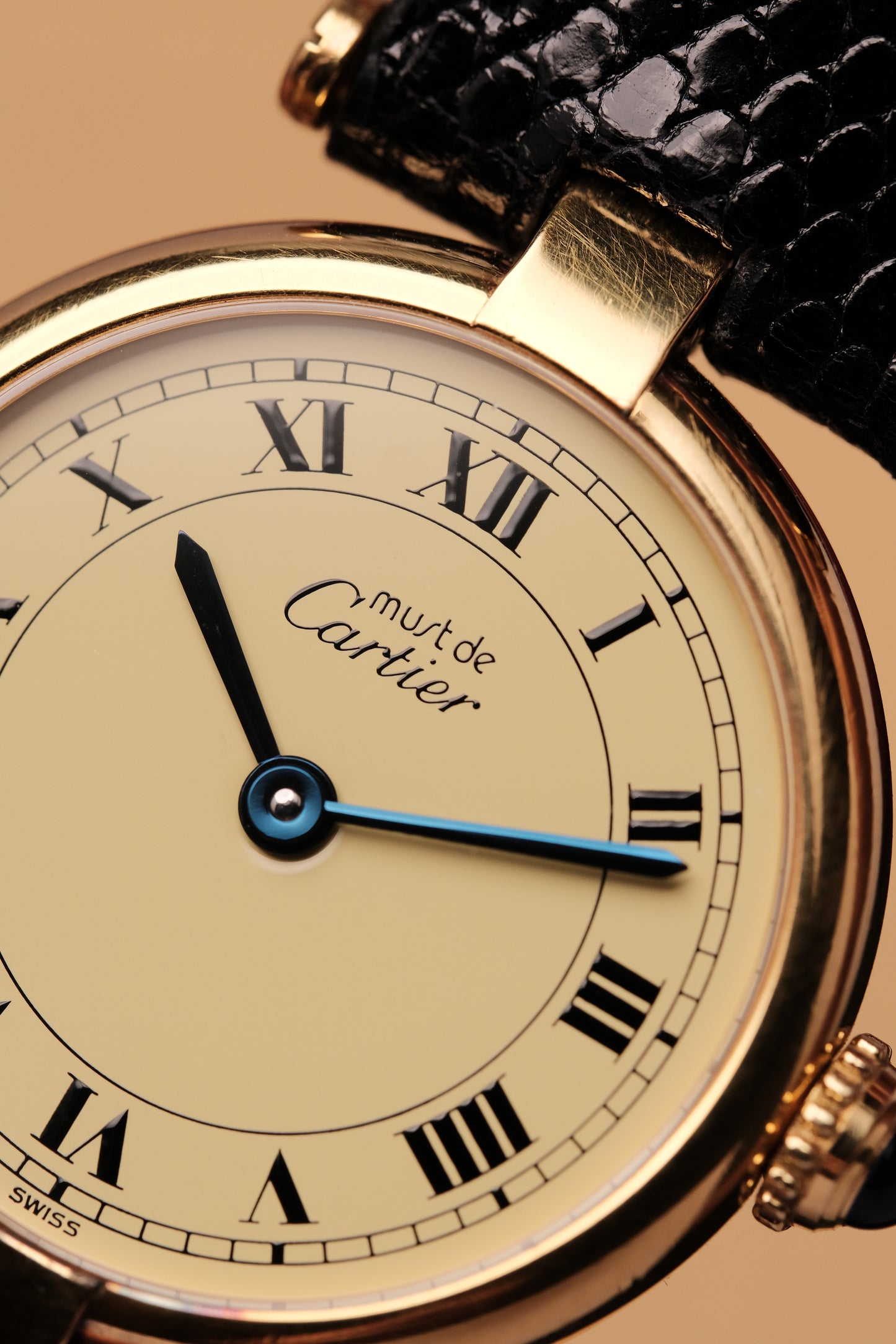 Ladies Cartier Must Vendome Vermeil 590004 ARGENT 925 Gold Plated 24MM