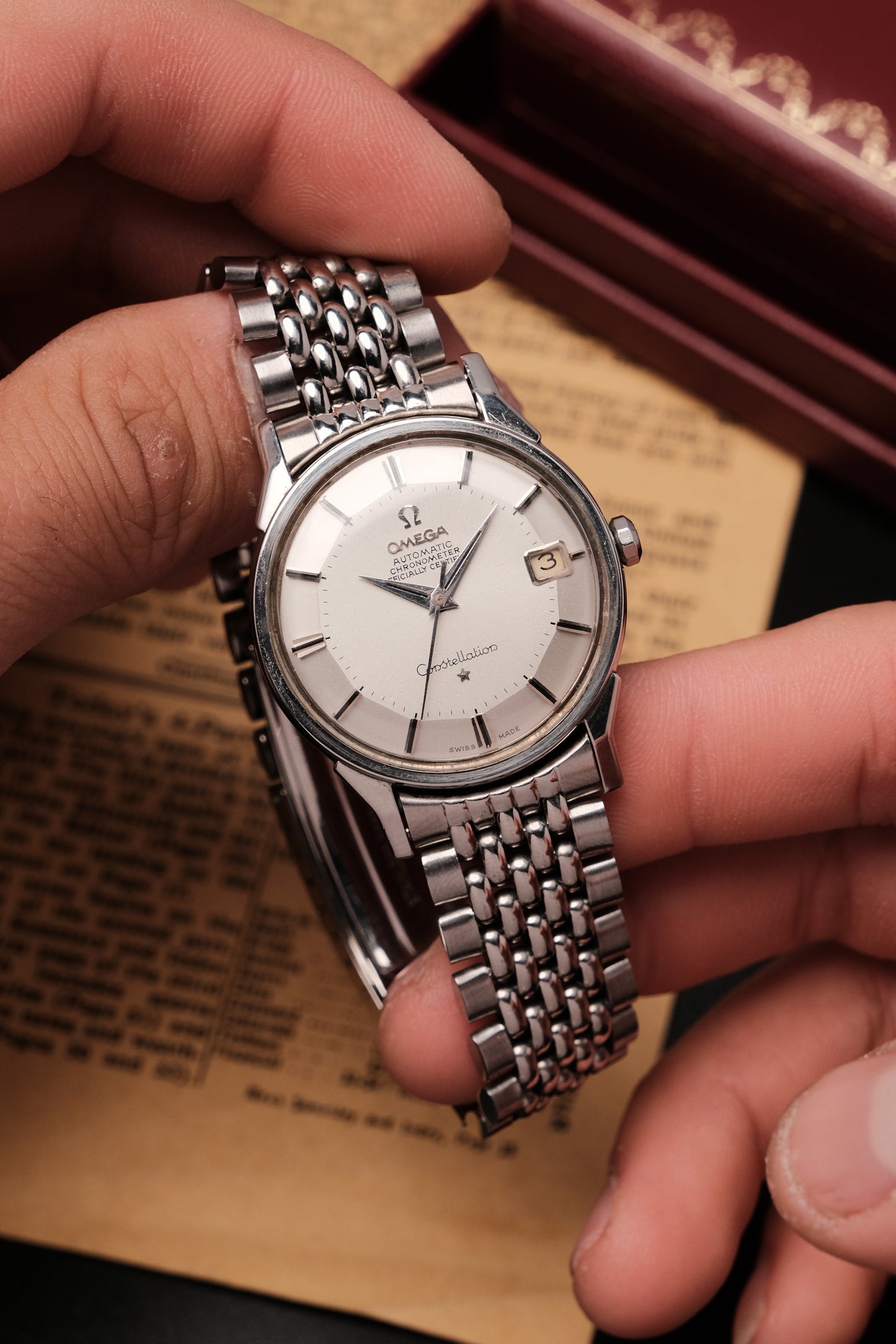 1966 Omega Constellation Pie Pan Chronometer Automatic Ref. 168.005 34mm Stainless Steel