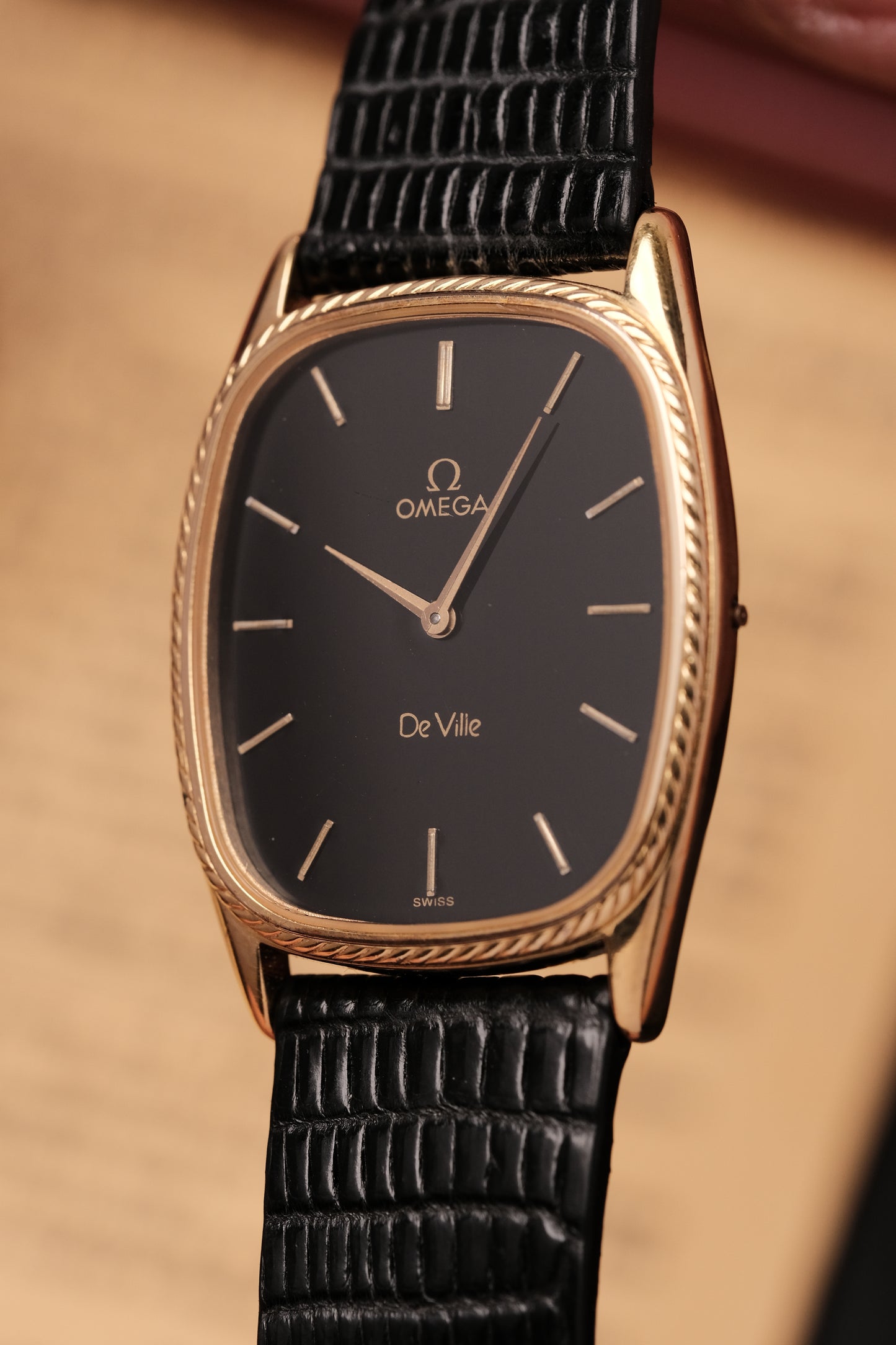 Vintage Omega De Ville Ellipse Quartz Gold Plated Ref 191 0168 Cal 1365
