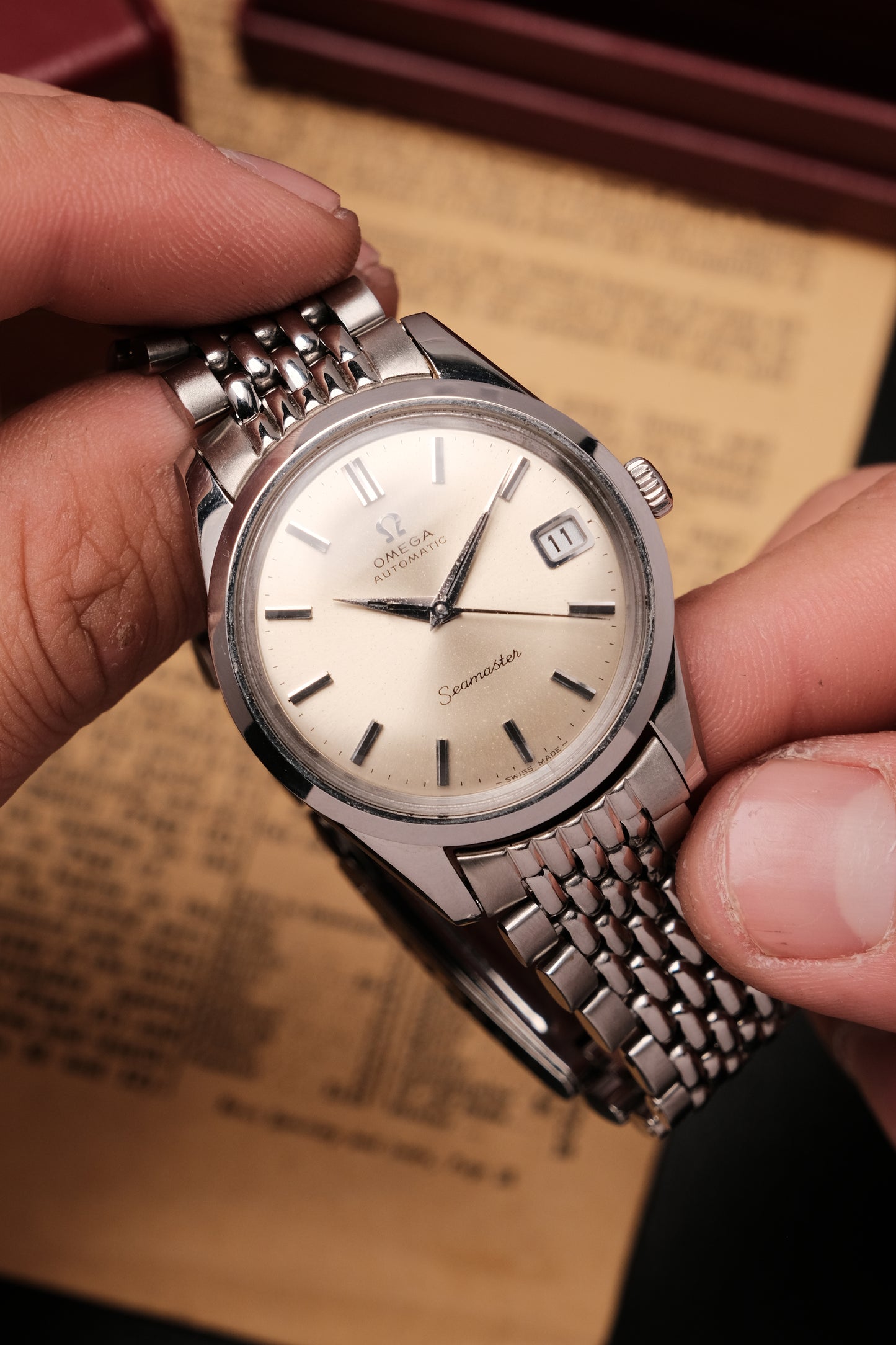 1969 Vintage Omega Seamaster Chronometer Certified Automatic 166.010