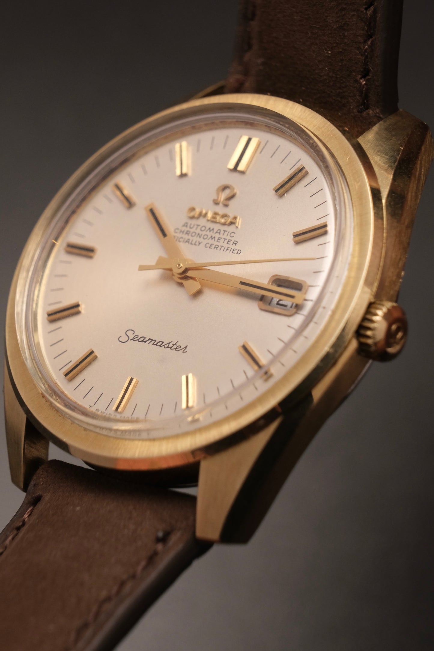 1960's Vintage Omega Seamaster Chronometer Automatic 168.022 Gold Capped Cal.564