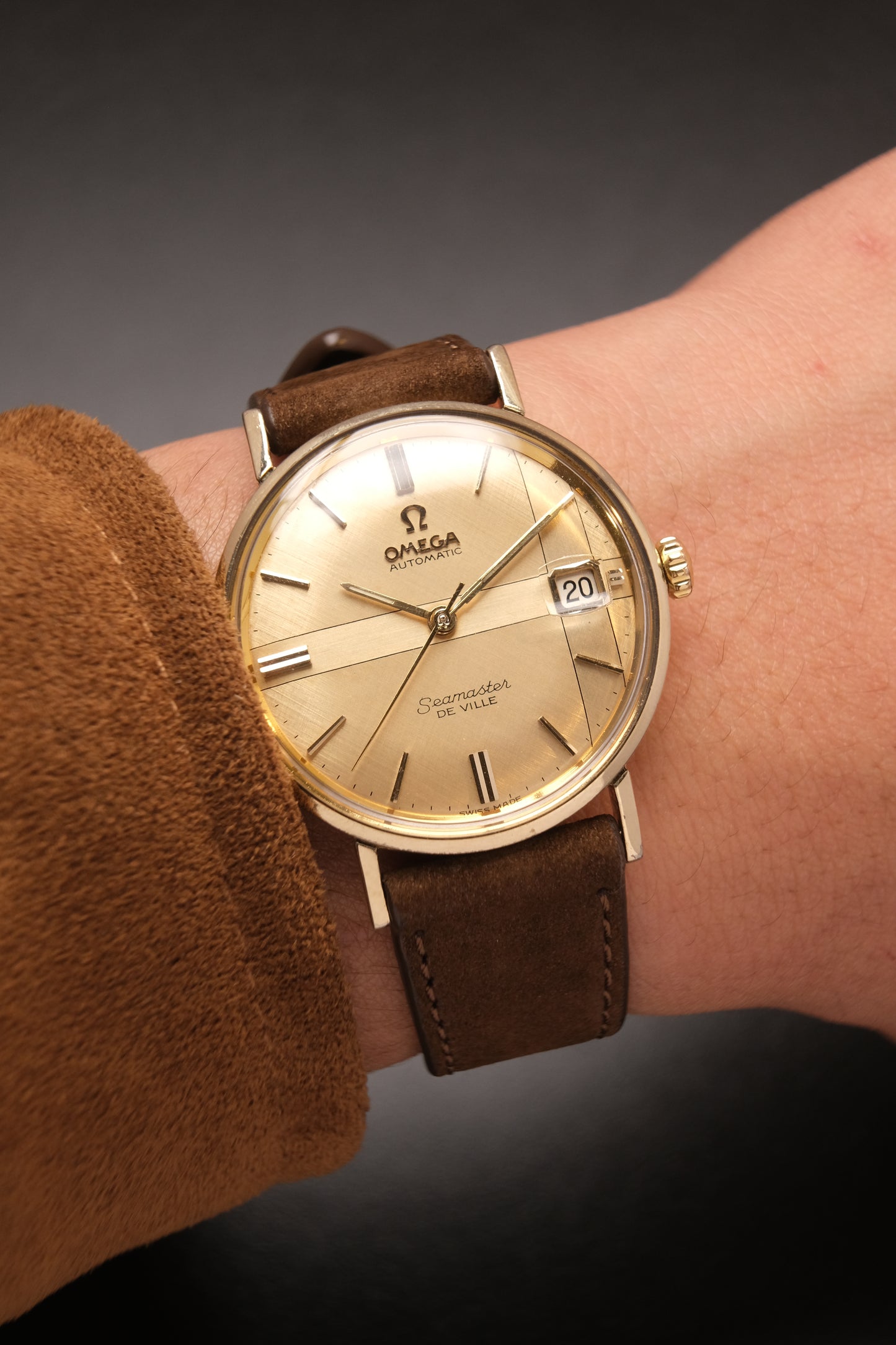 1966 Omega Seamaster De Villé Automatic Linen Cross Dial (Rare) KL6292