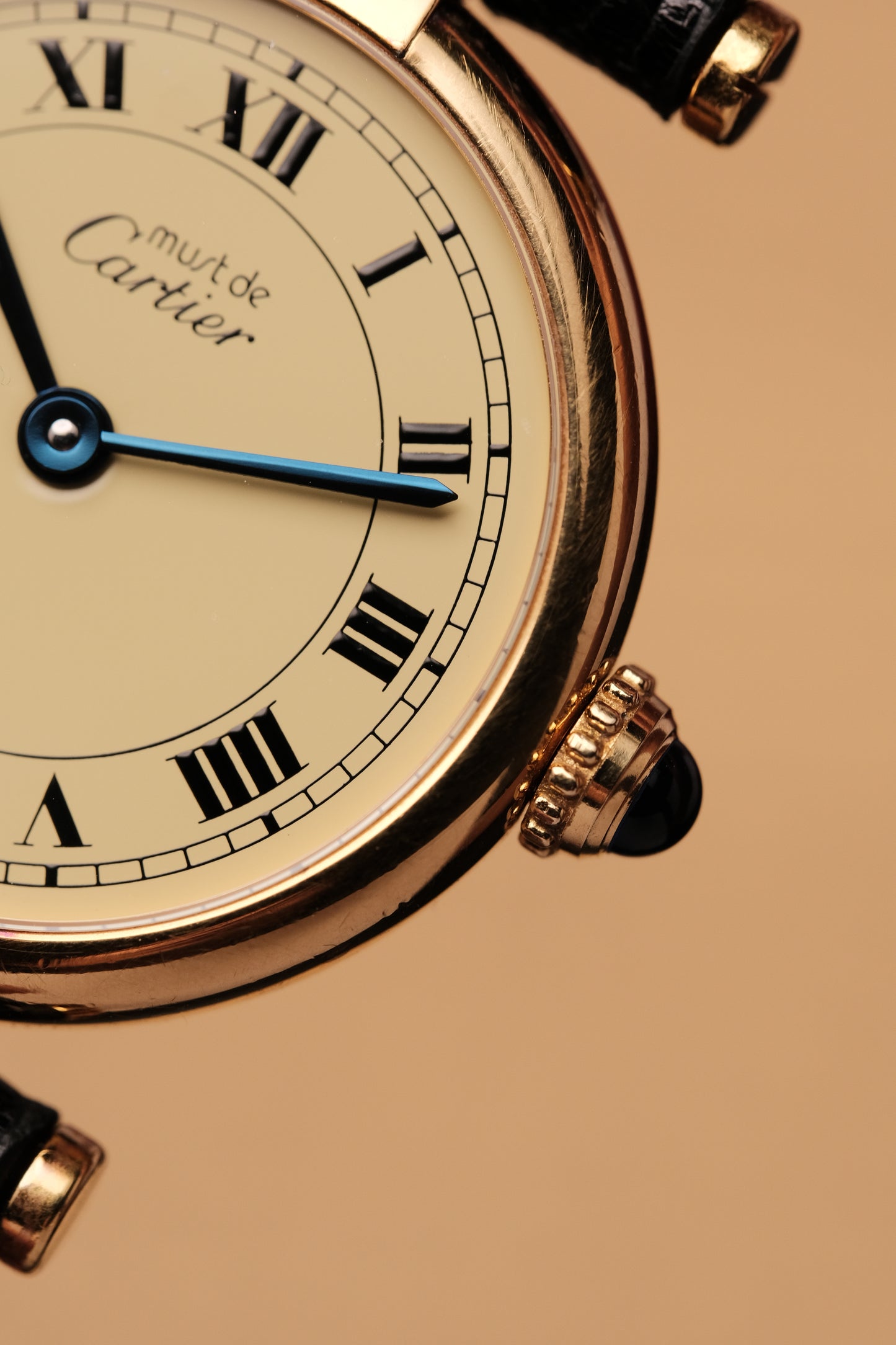 Ladies Cartier Must Vendome Vermeil 590004 ARGENT 925 Gold Plated 24MM